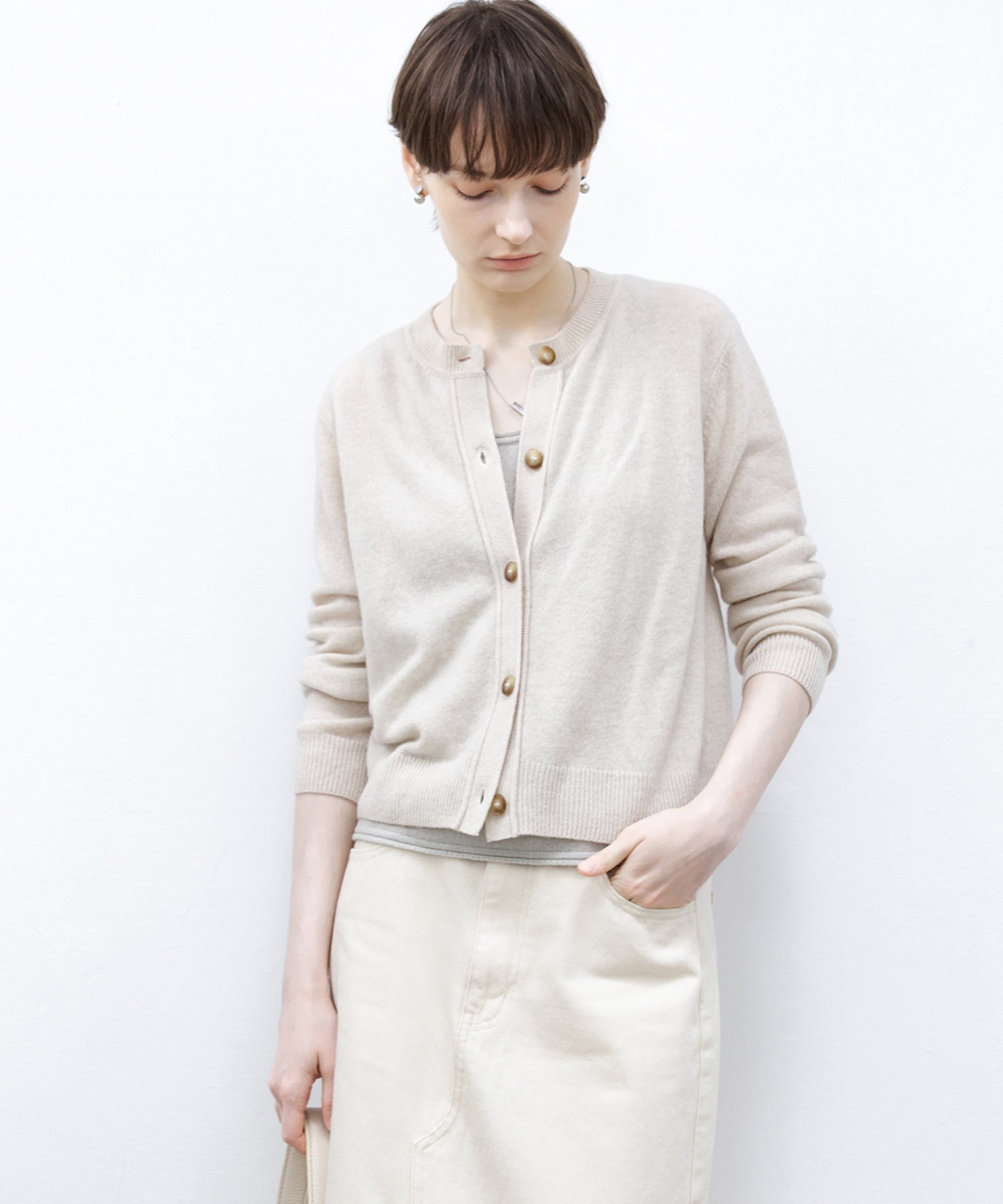 Soft Wool Basic Cardigan