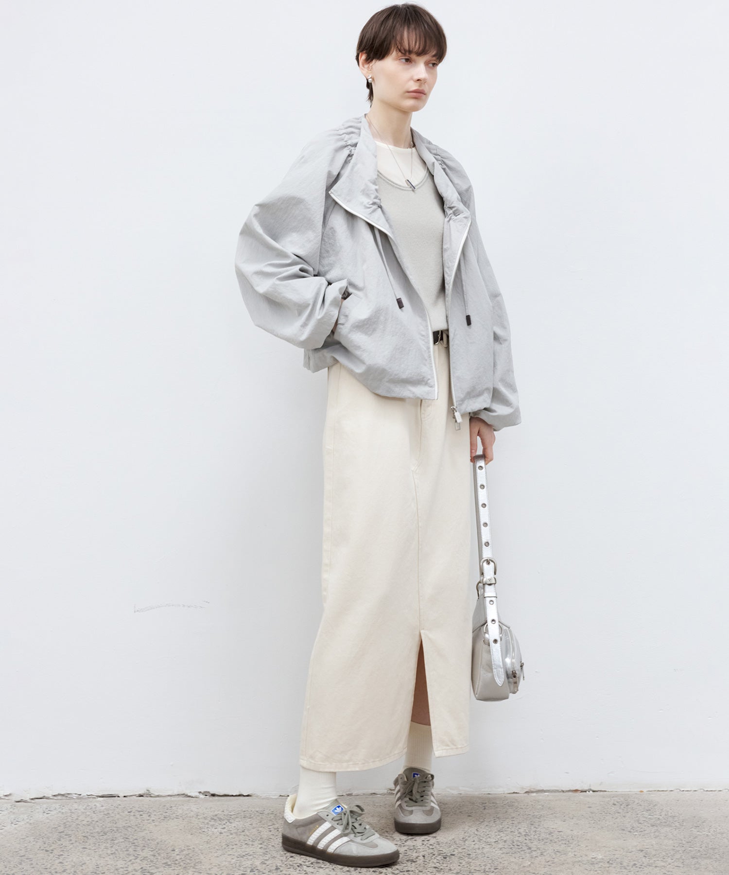 Balloon Collar String Jacket