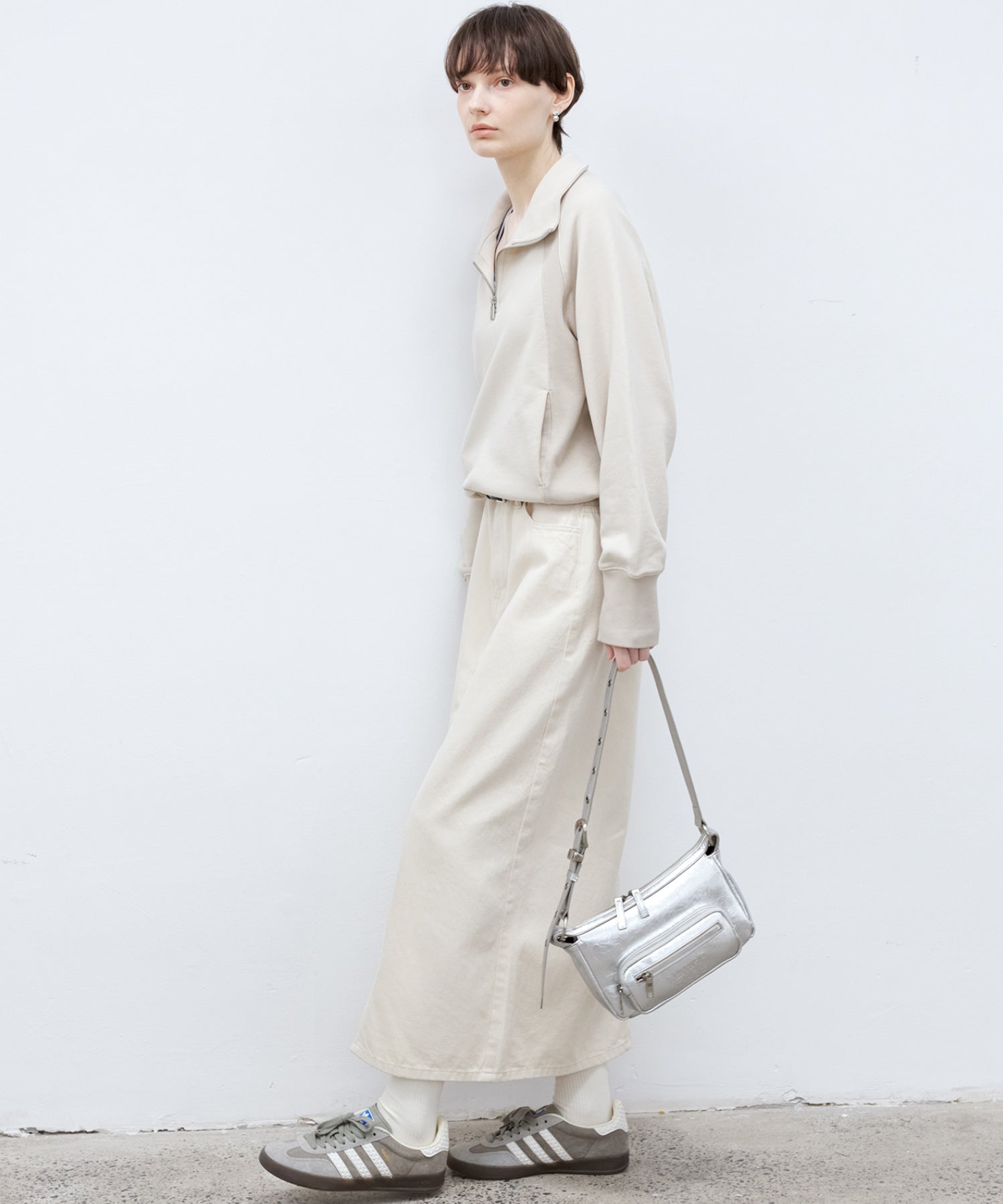 Half-Zip Over Size Pullover