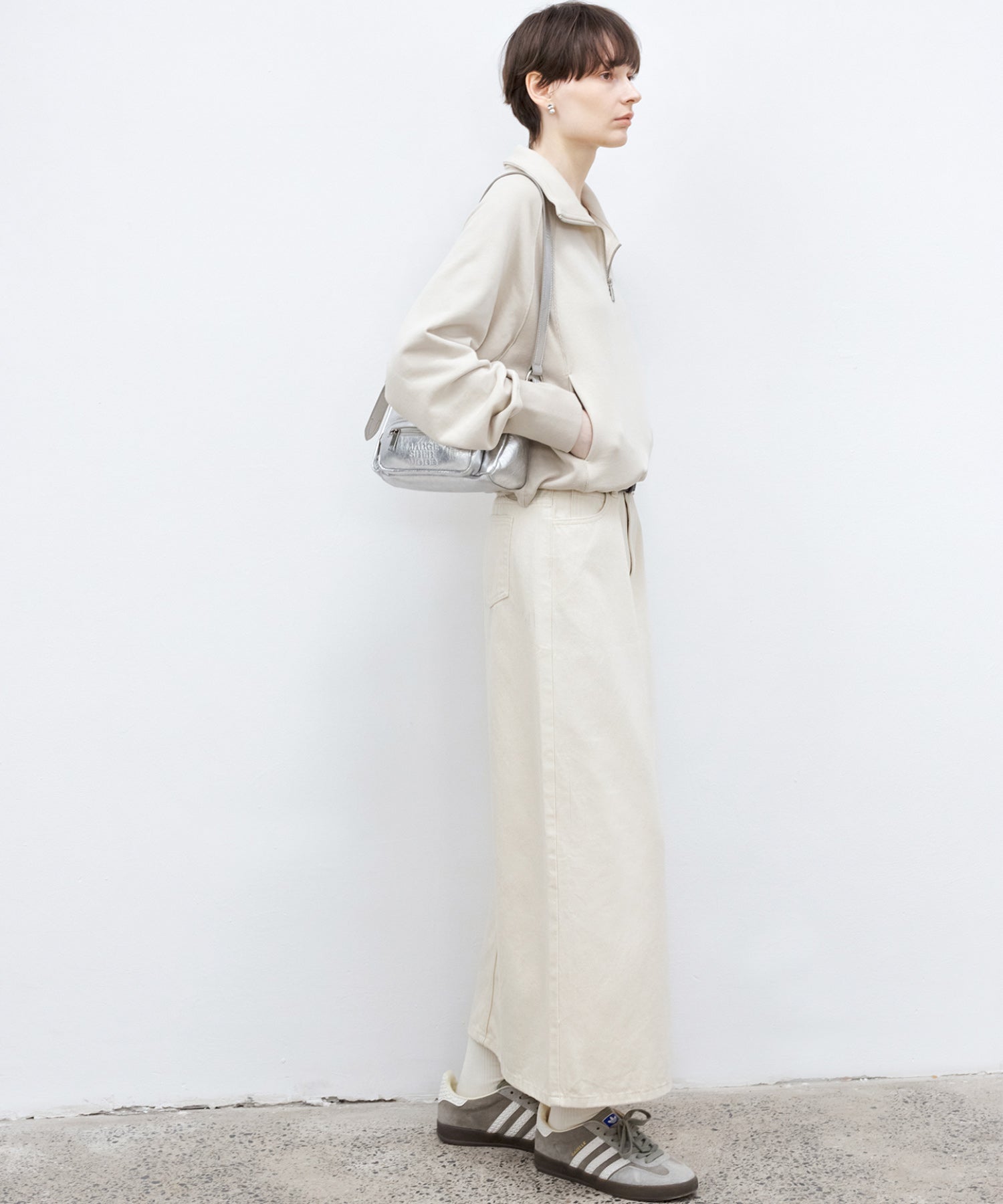 Half-Zip Over Size Pullover