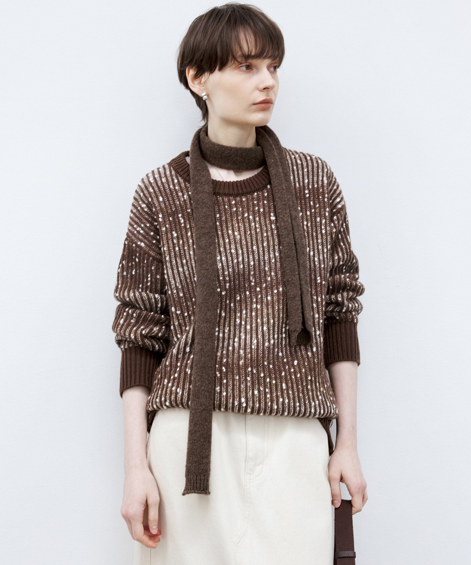 Cozy Snowflake Crew Neck Knit Sweater