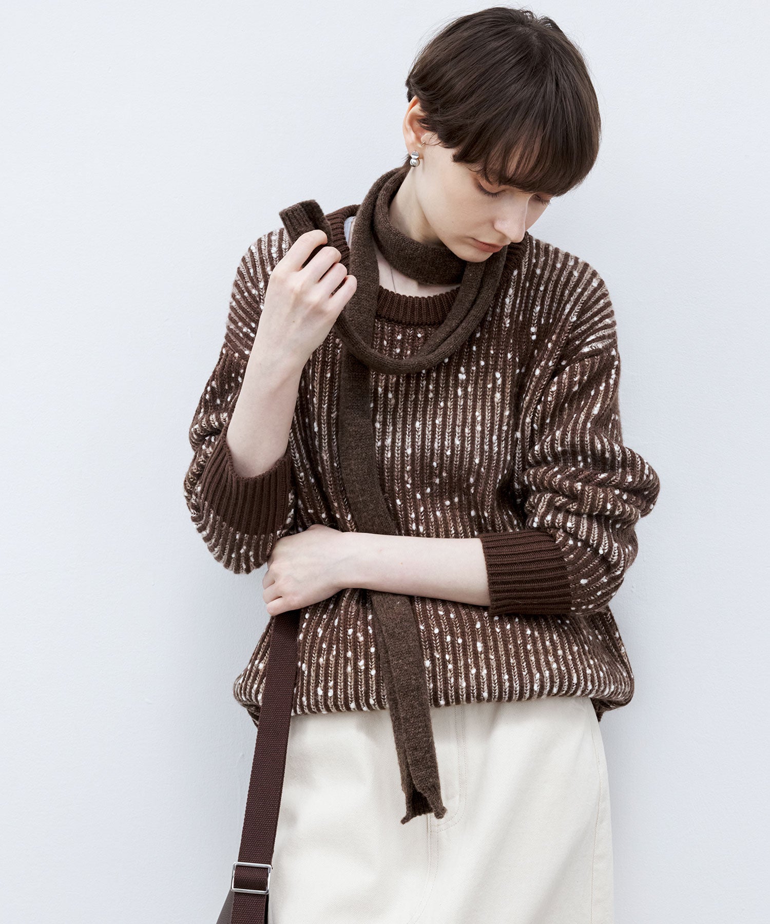 Cozy Snowflake Crew Neck Knit Sweater