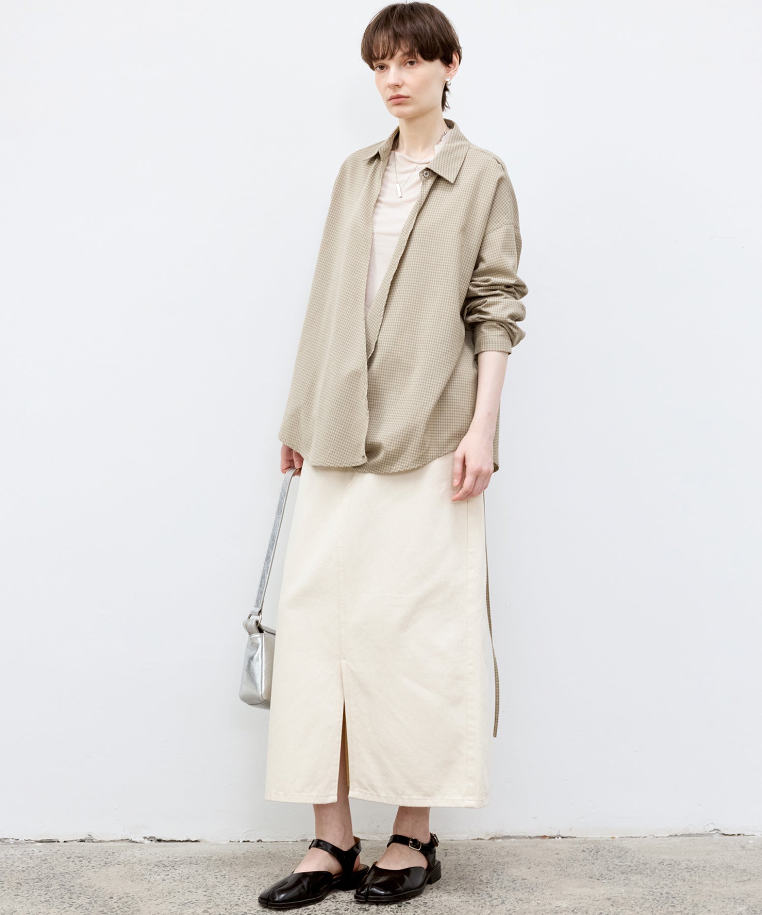 Plaid Asymmetric Shirt