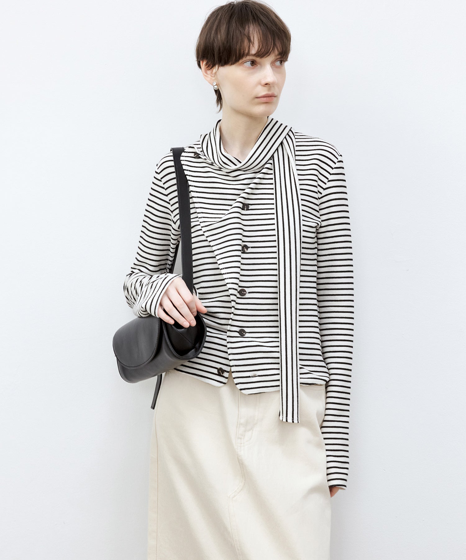 Striped Bow-Tie Top
