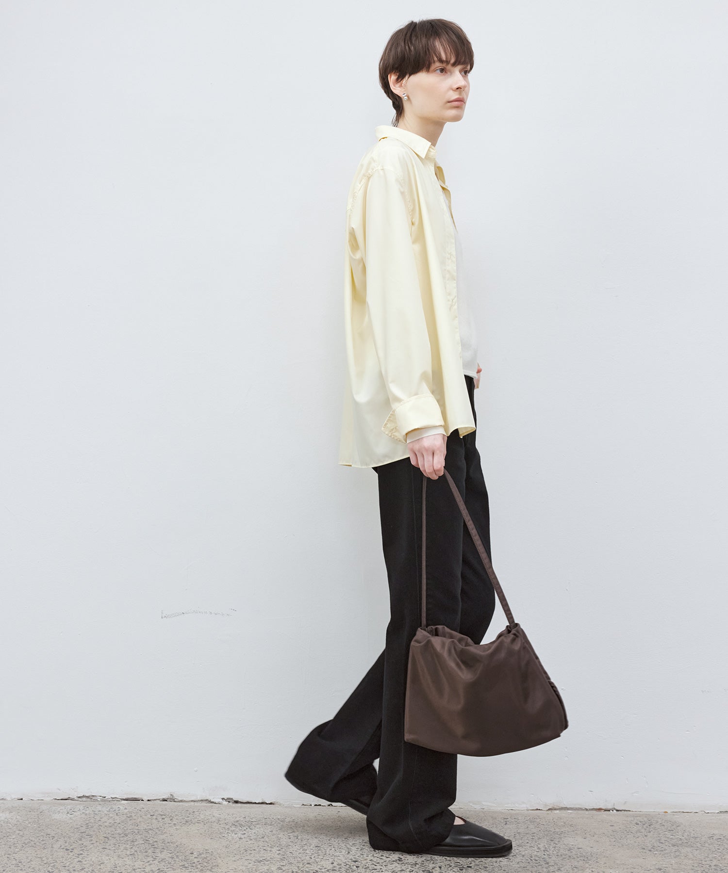 Cross-Front Button 2-Way Shirt