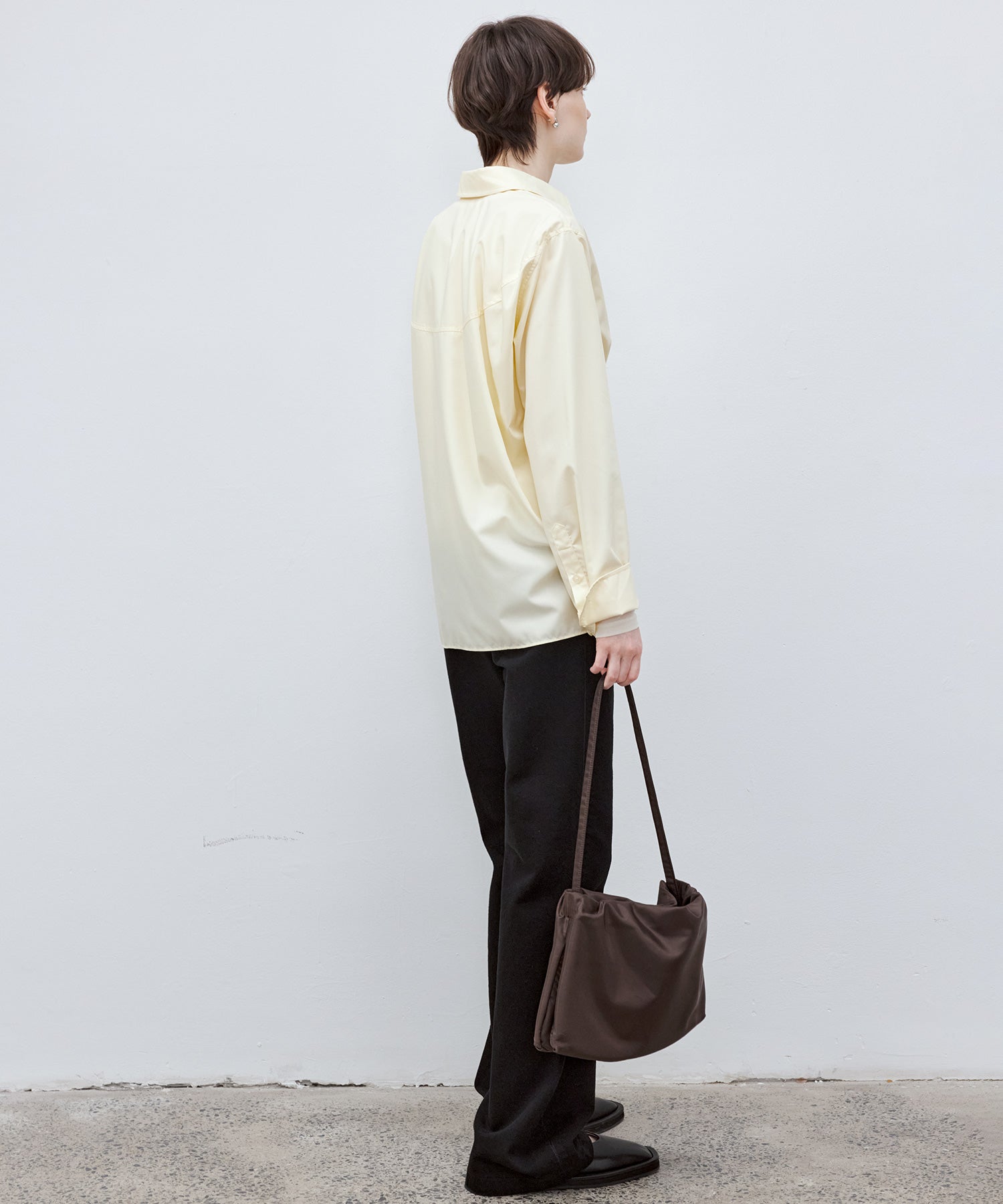 Cross-Front Button 2-Way Shirt