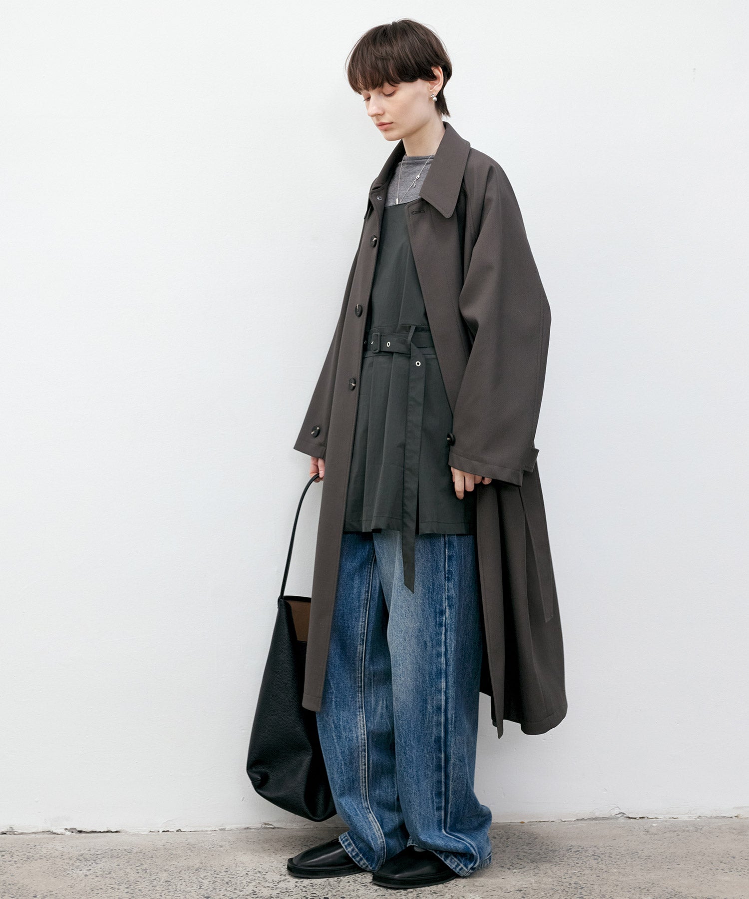 High-Rise Wide-Leg Naron Denim Pants