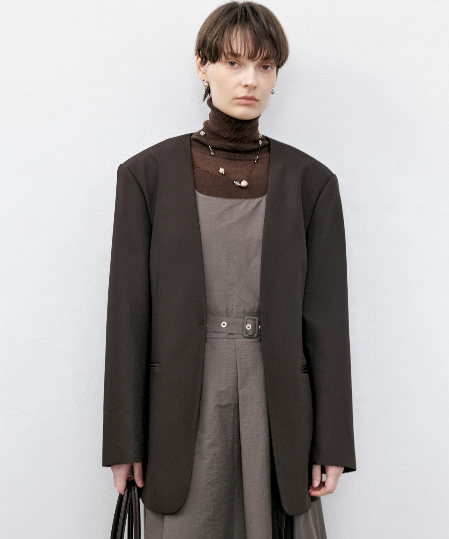 Essential Collarless Jacket