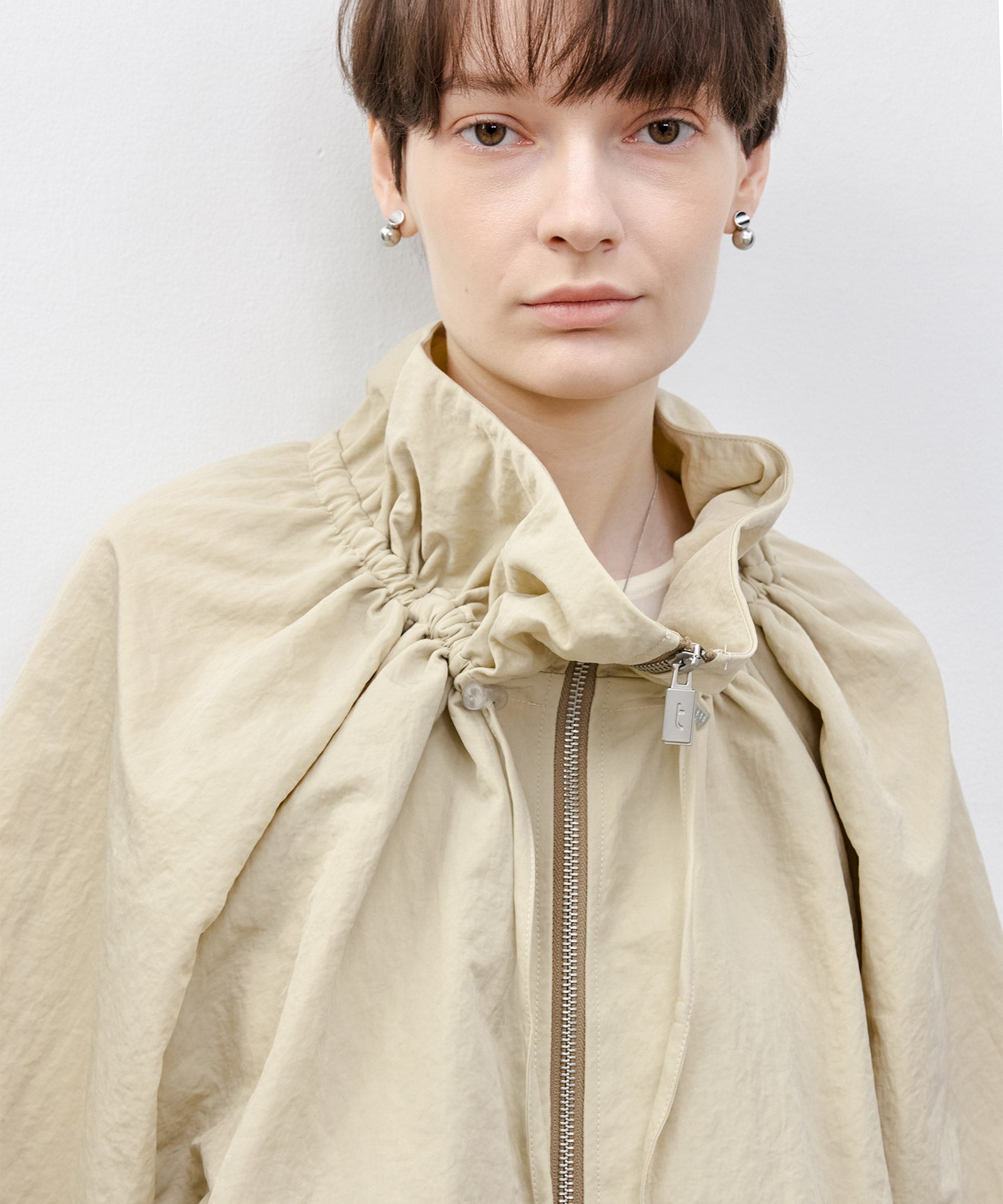 Balloon Collar String Jacket