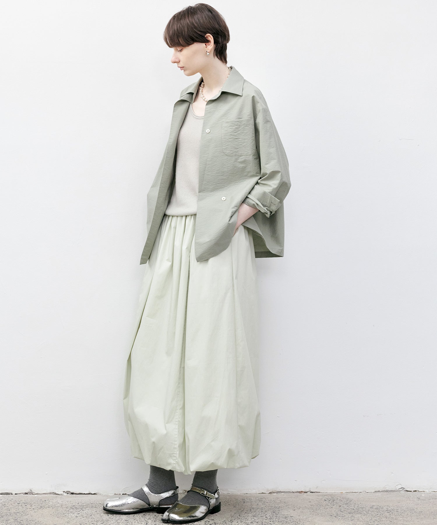 Asymmetry Fluid Shirt