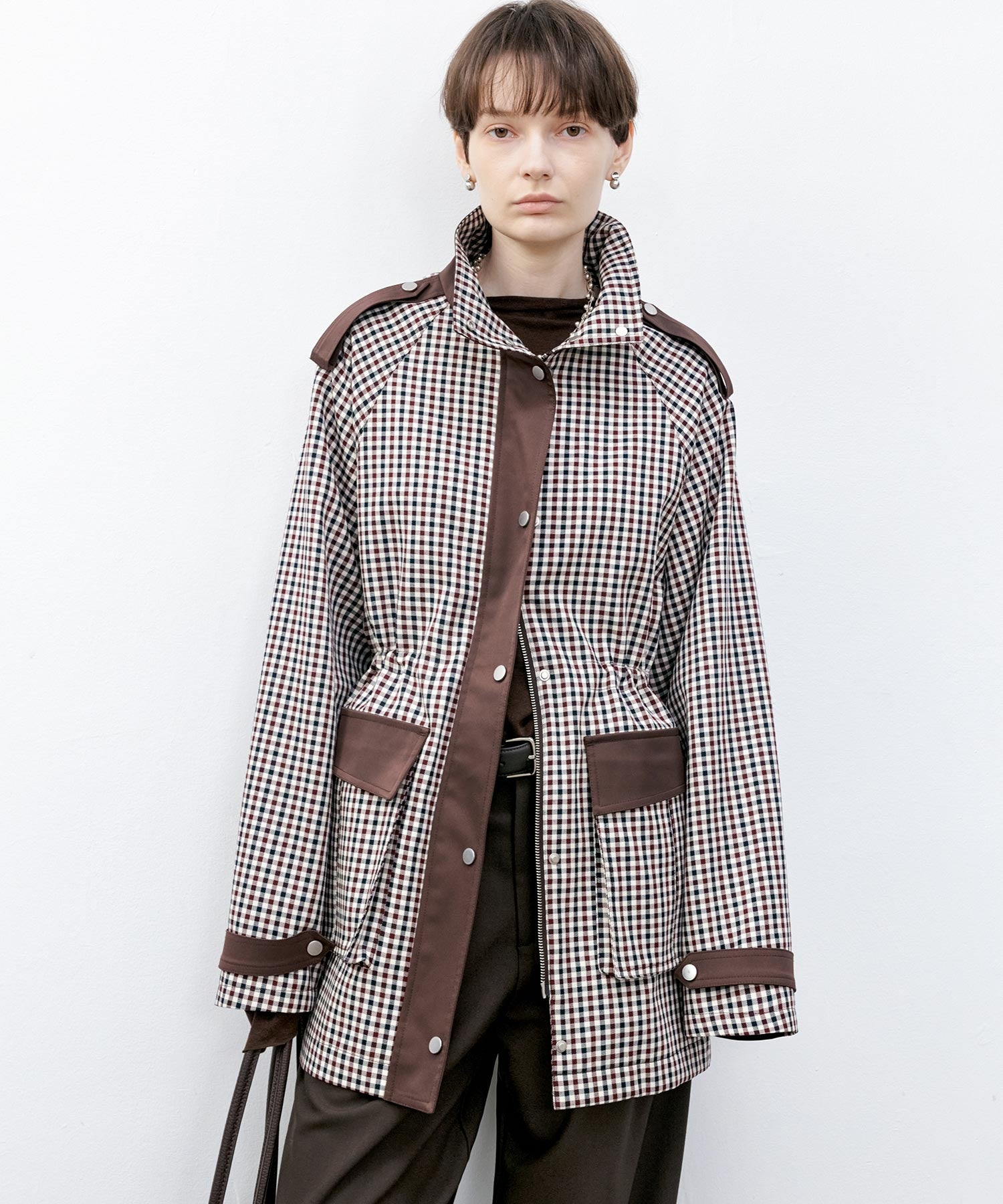 Check Pattern Hunting Jacket