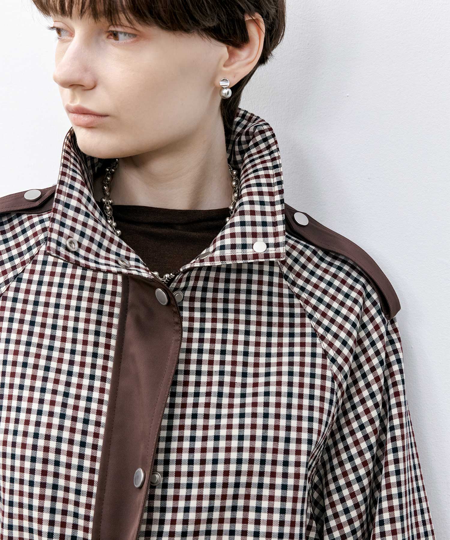Check Pattern Hunting Jacket