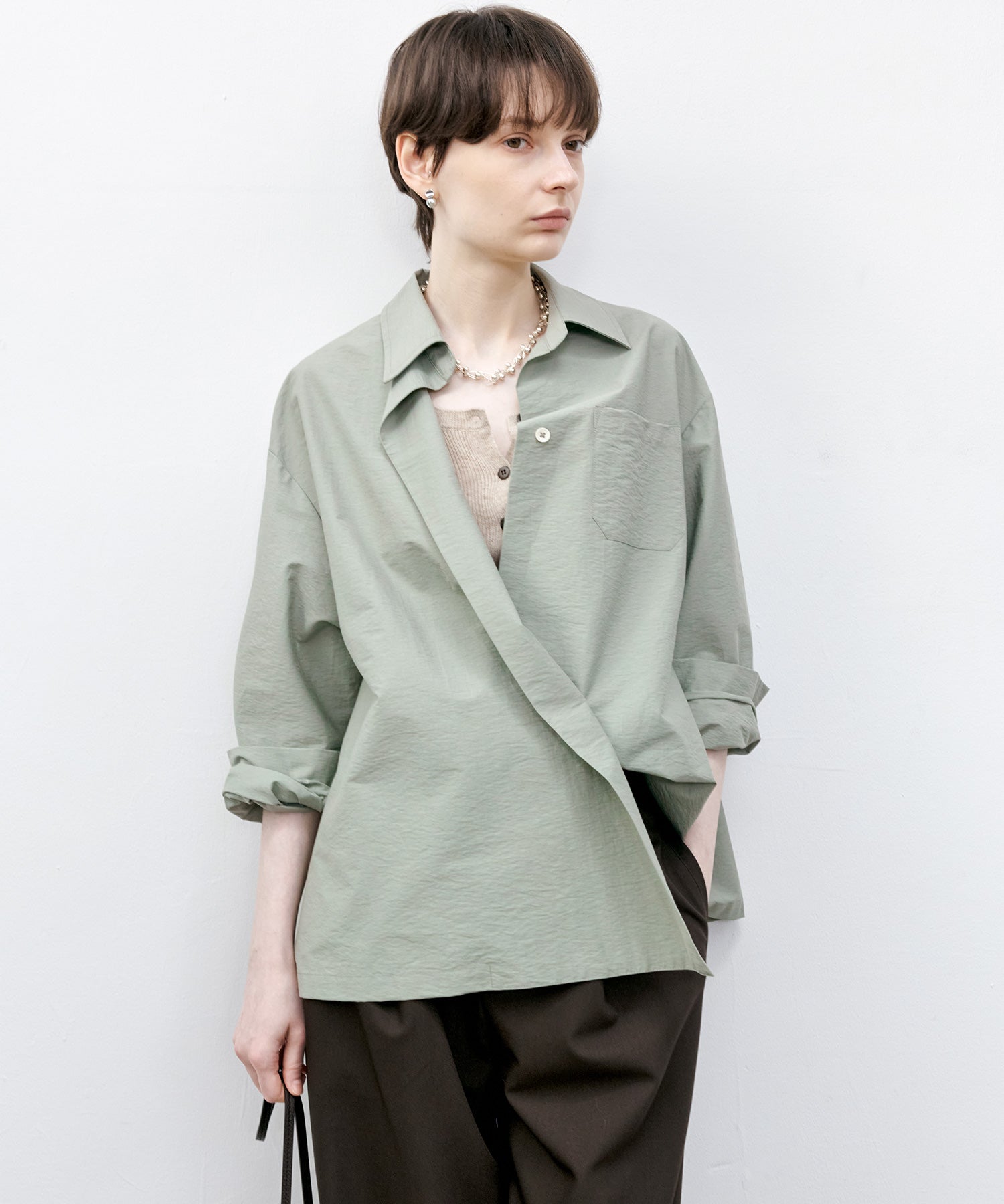 Asymmetry Fluid Shirt
