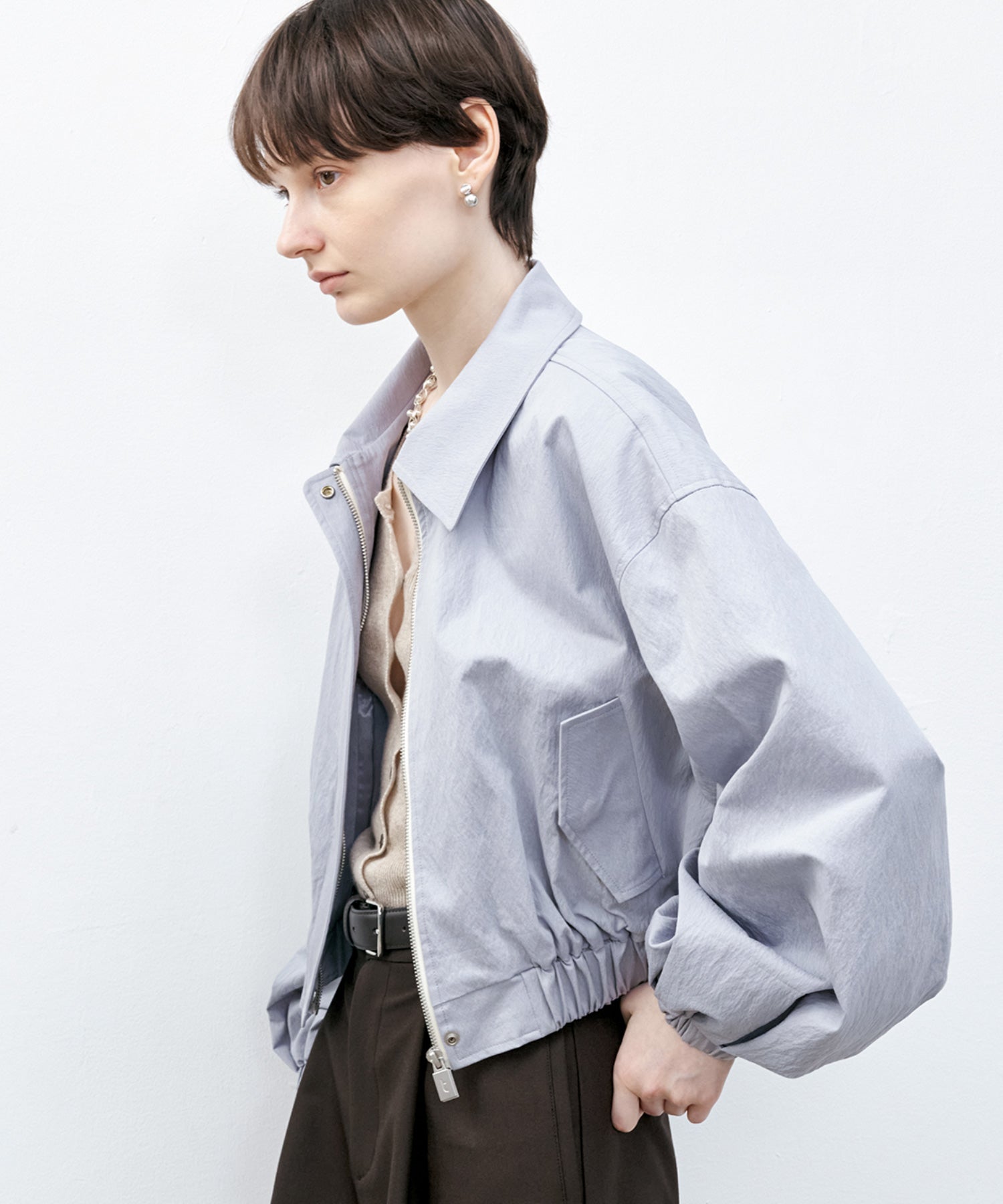 Volume Sleeve Short Jacket