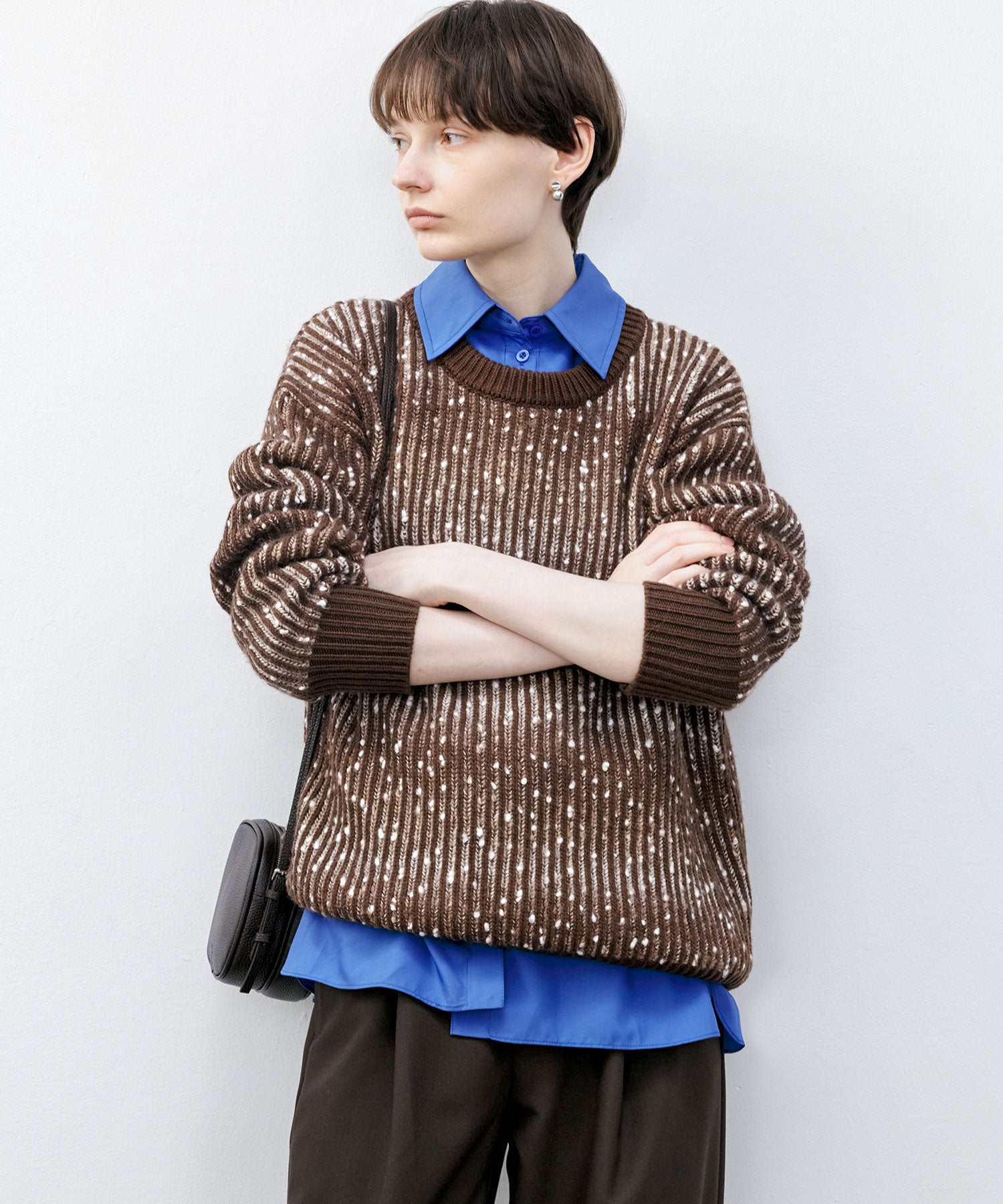 Cozy Snowflake Crew Neck Knit Sweater