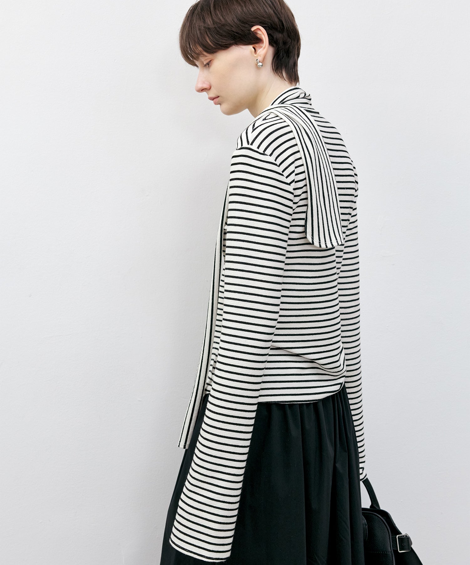 Striped Bow-Tie Top