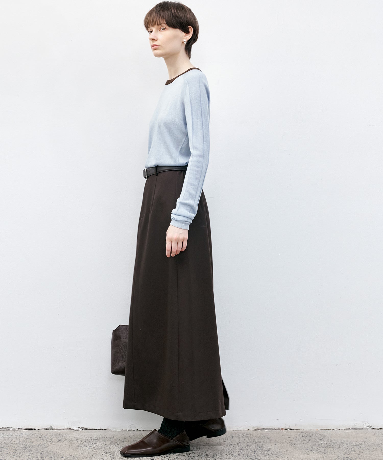 Basic Round-neck Knit Tops