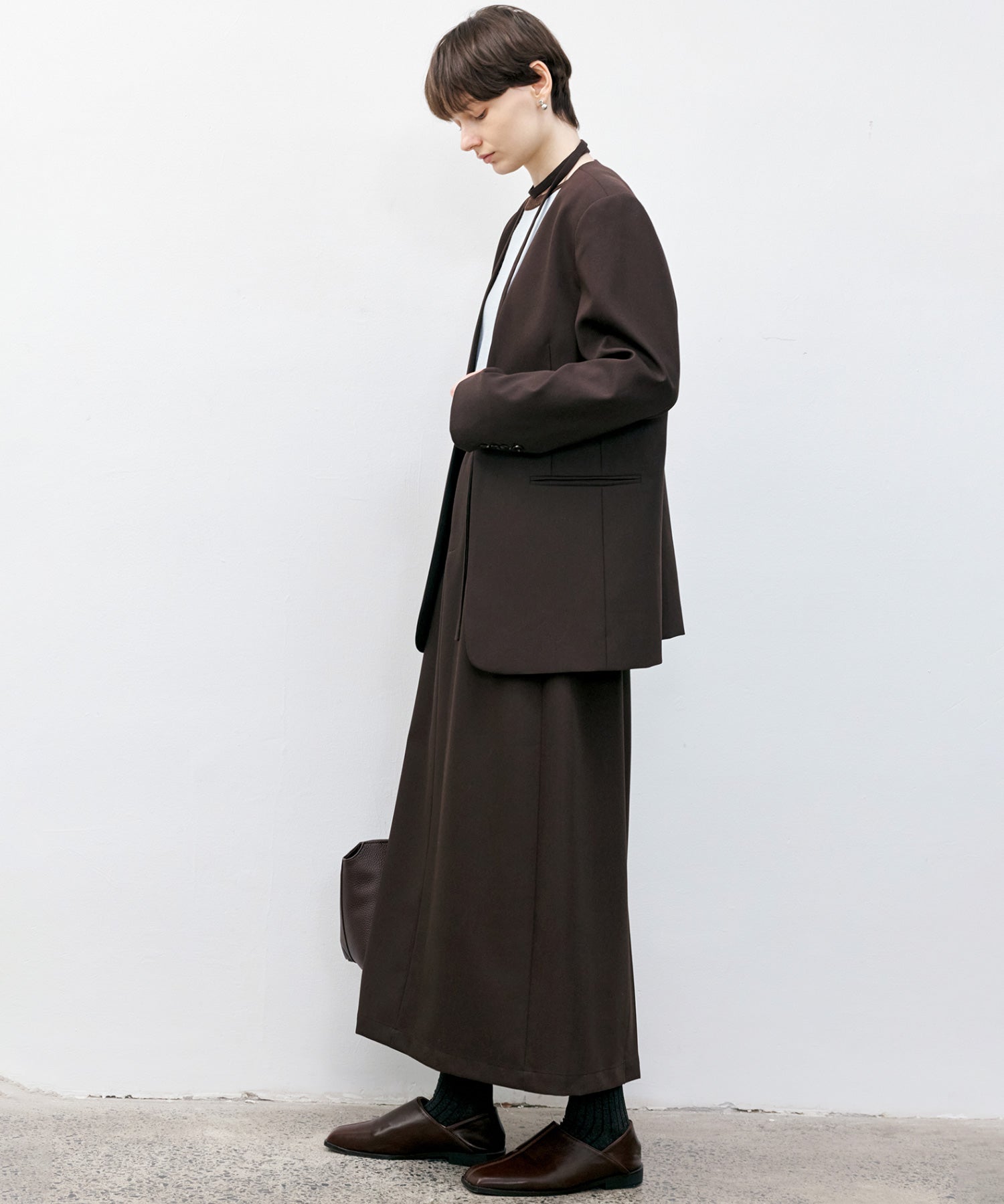 Essential Collarless Jacket