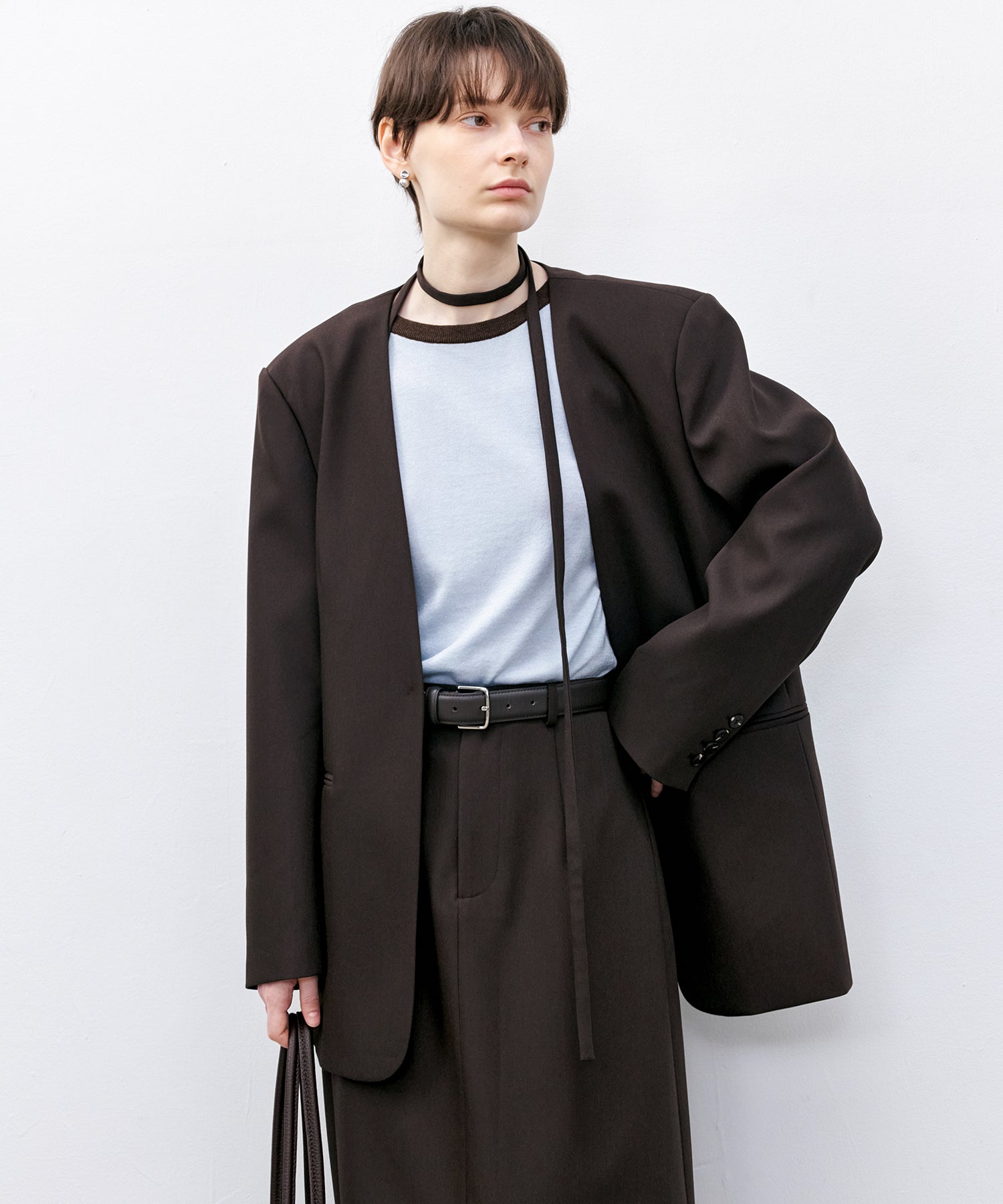 Basic Round-neck Knit Tops