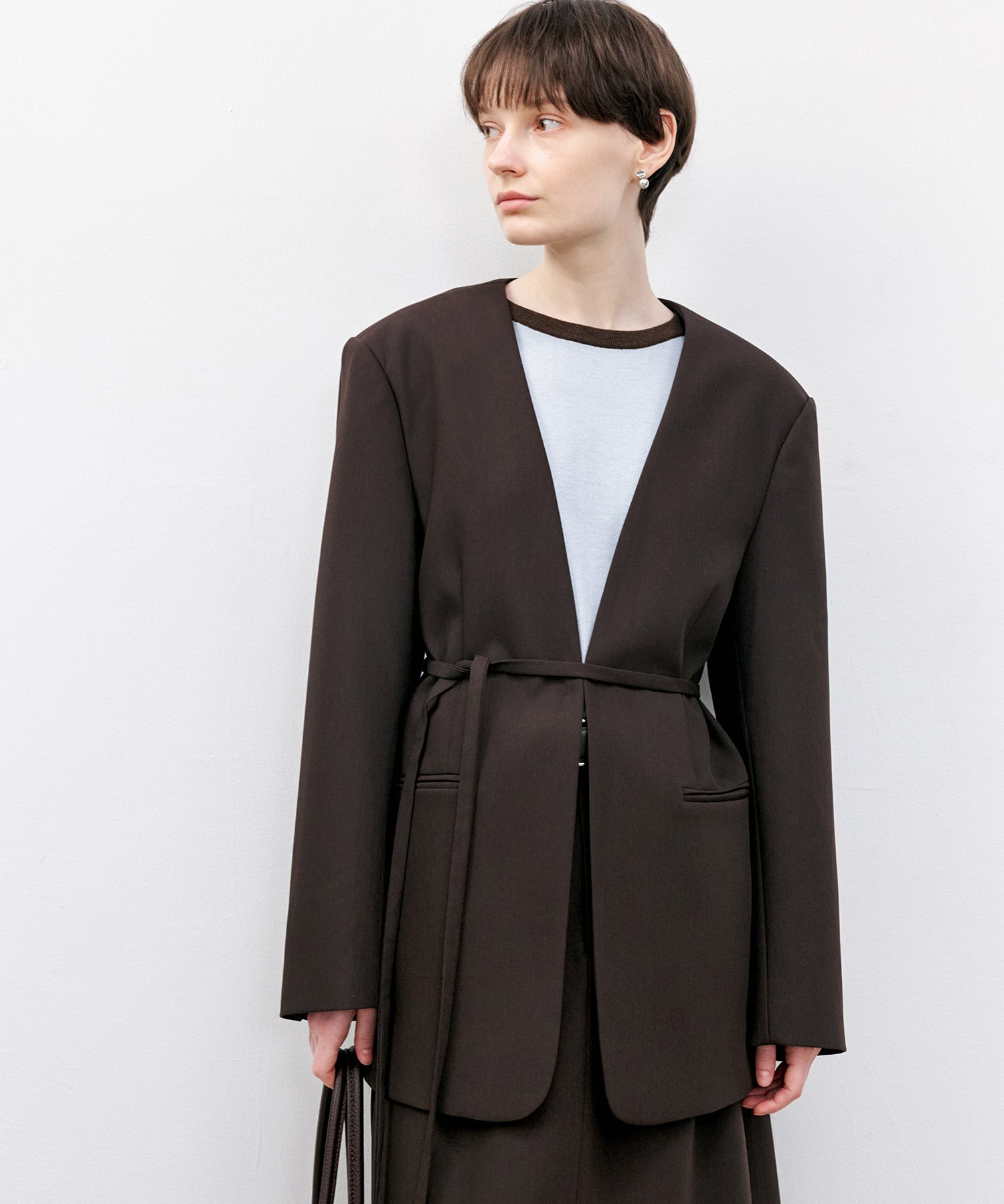 Essential Collarless Jacket