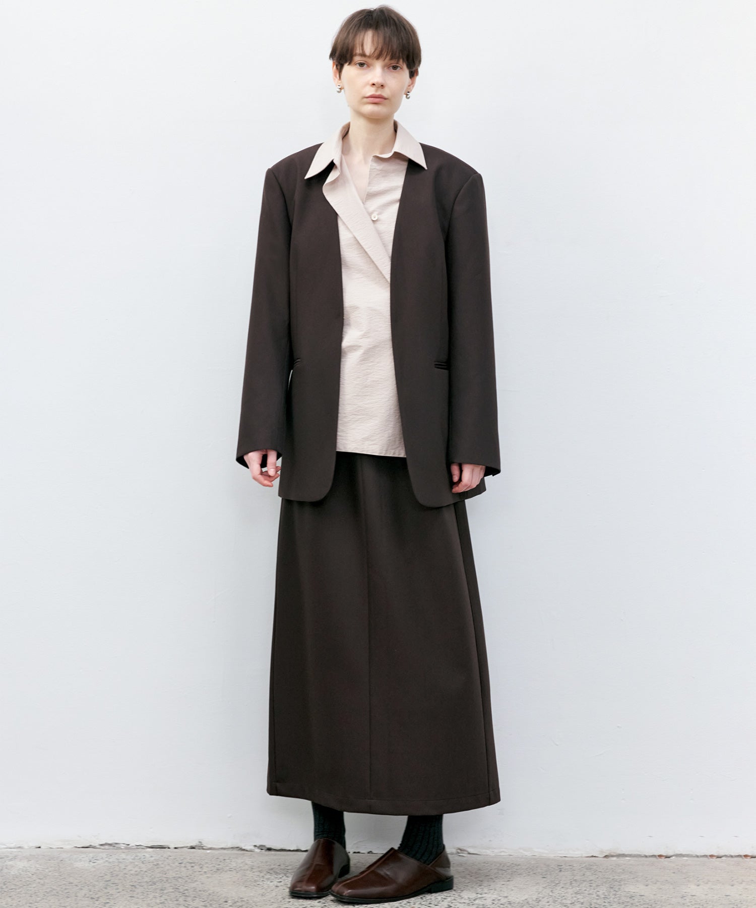 Essential Collarless Jacket