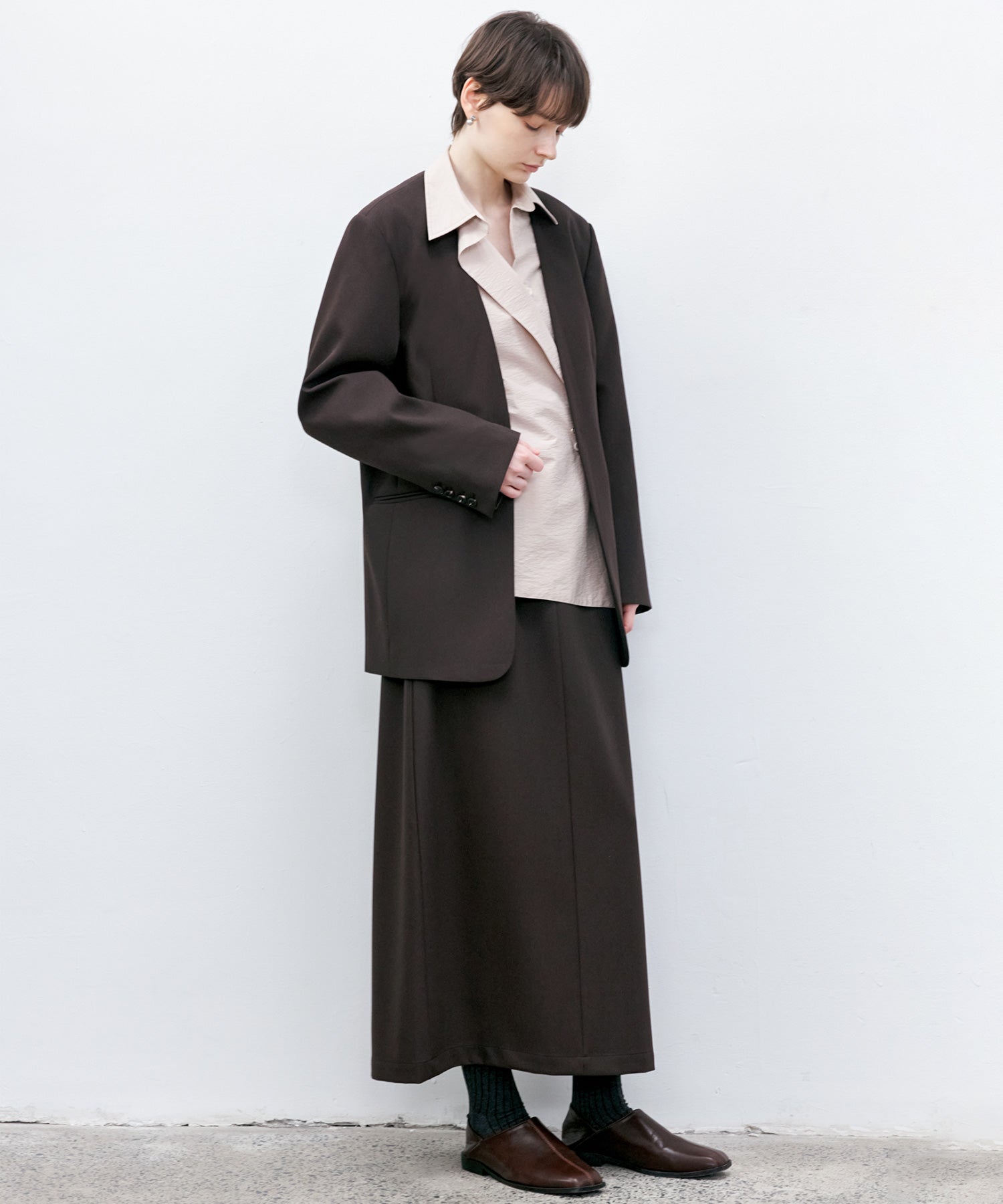 Essential Collarless Jacket