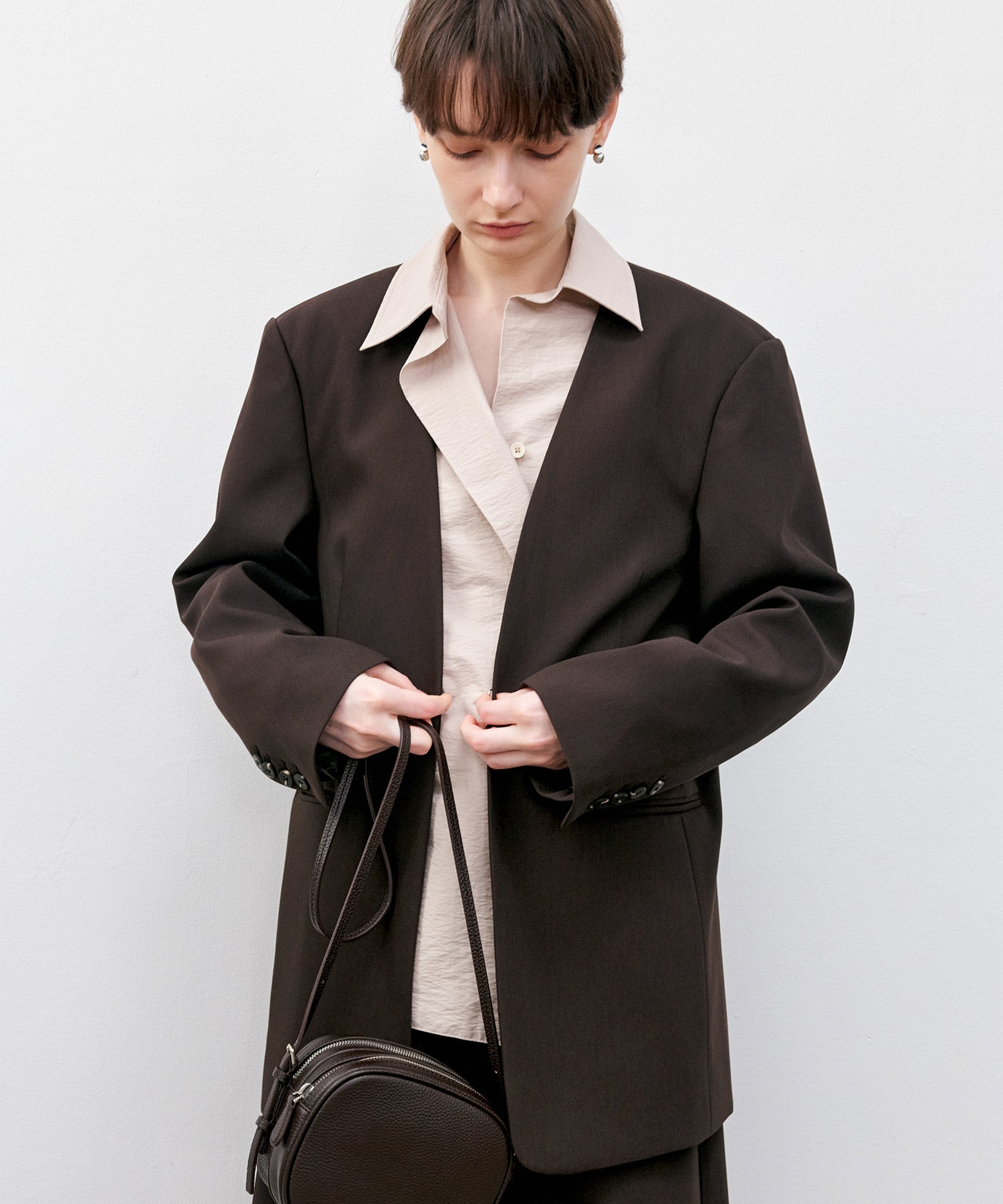 Essential Collarless Jacket