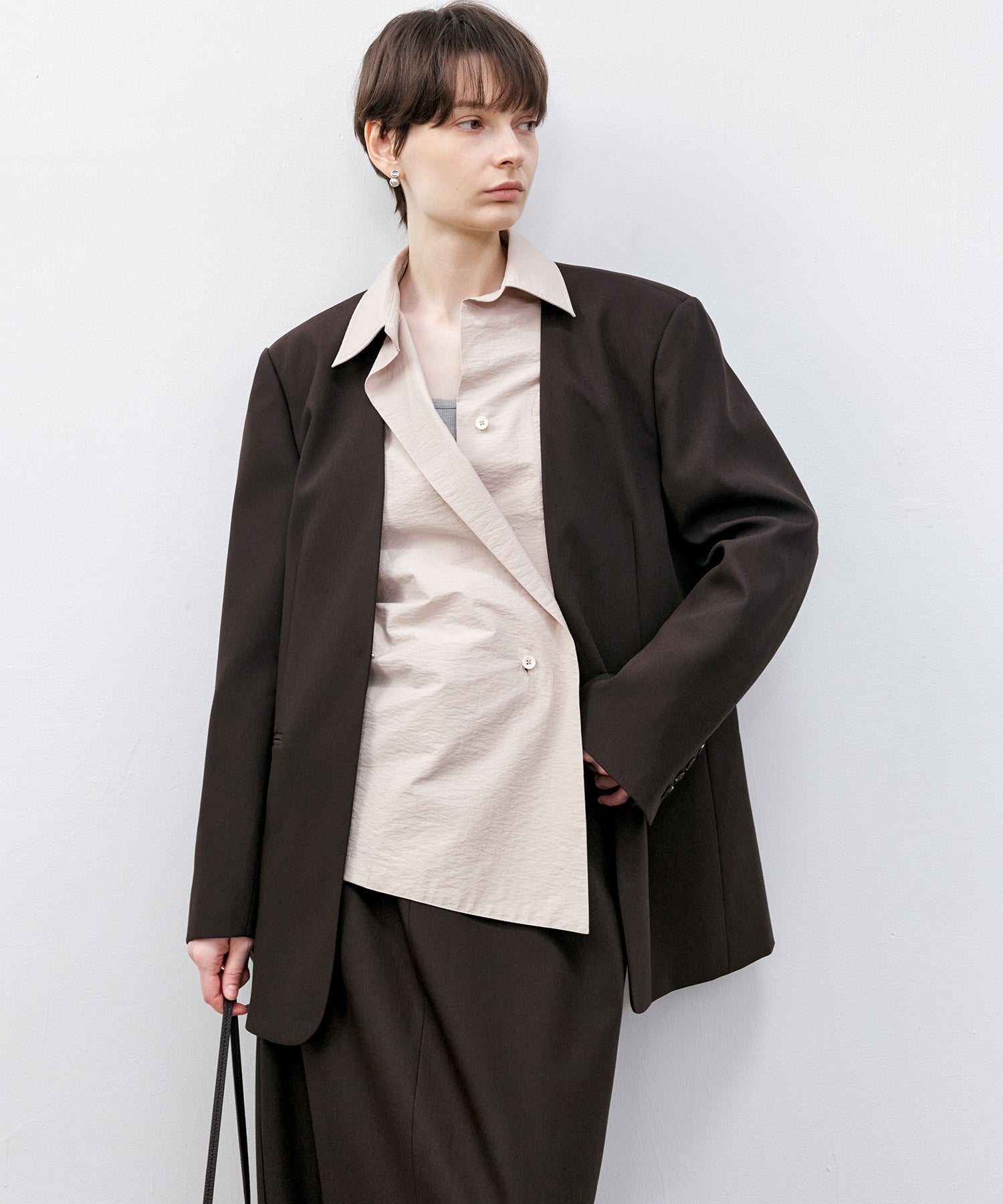 Essential Collarless Jacket