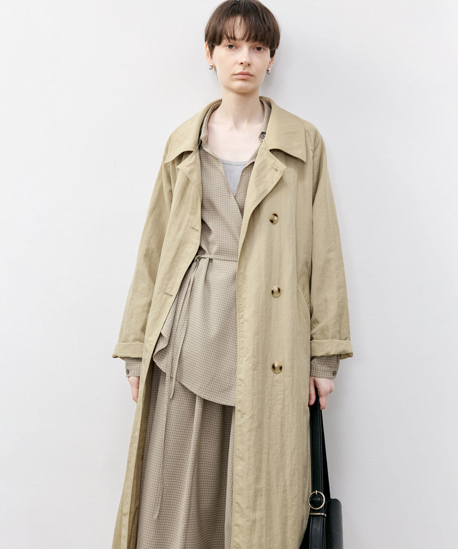 Plaid Asymmetric Shirt