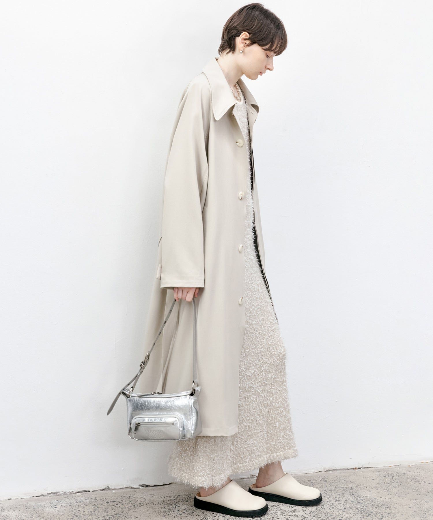 Tweed Round Neck Knit Dress