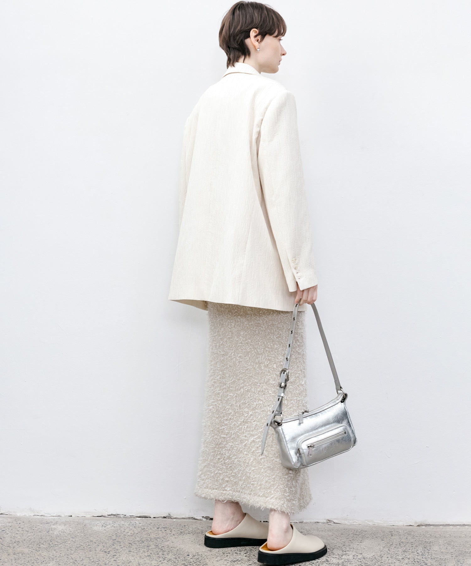 Tweed Round Neck Knit Dress