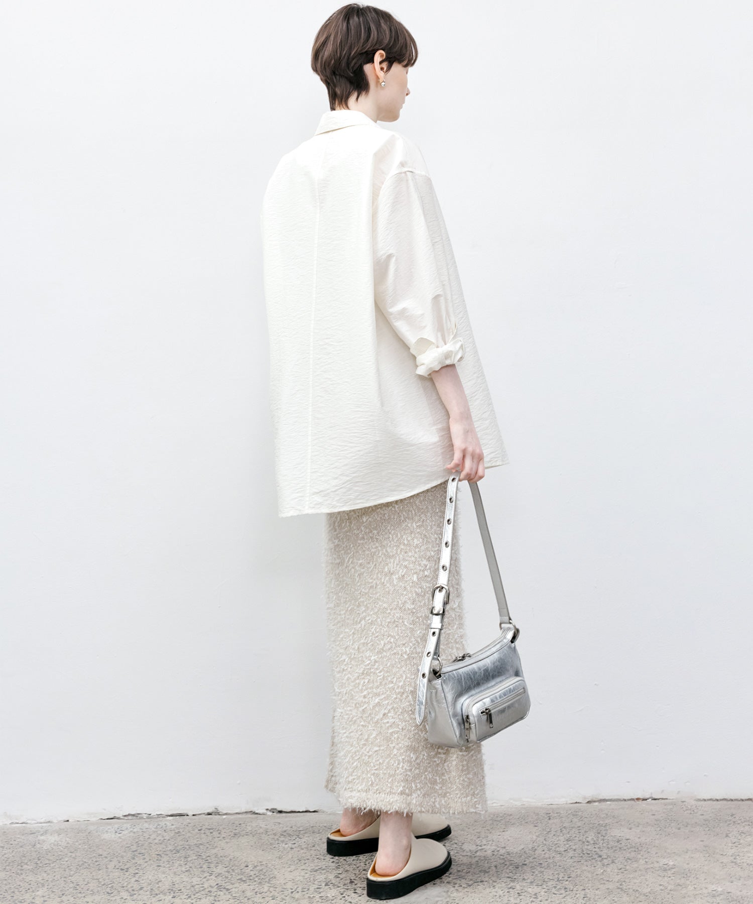 Tweed Round Neck Knit Dress
