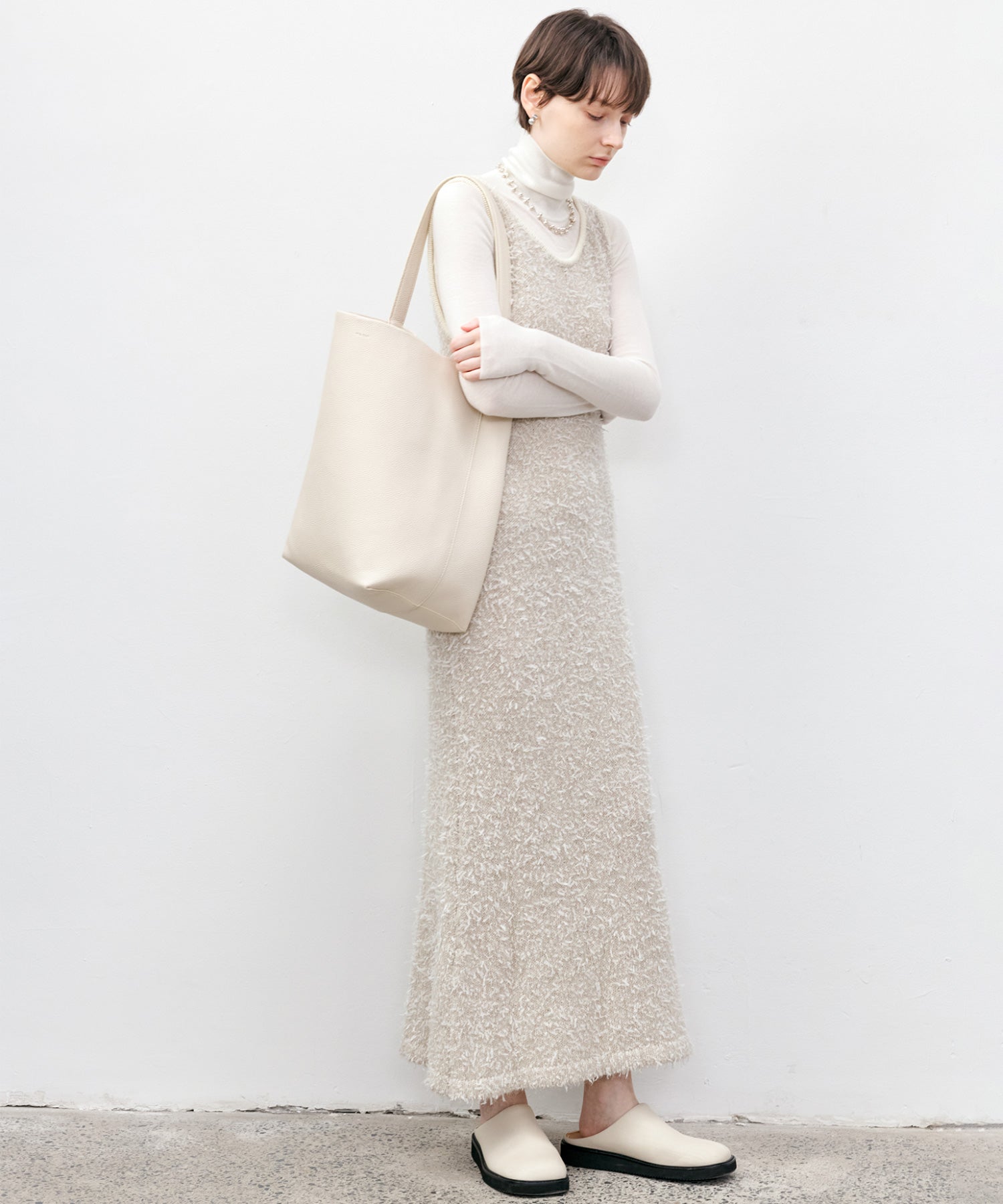 Contrast Panel Turtleneck Top