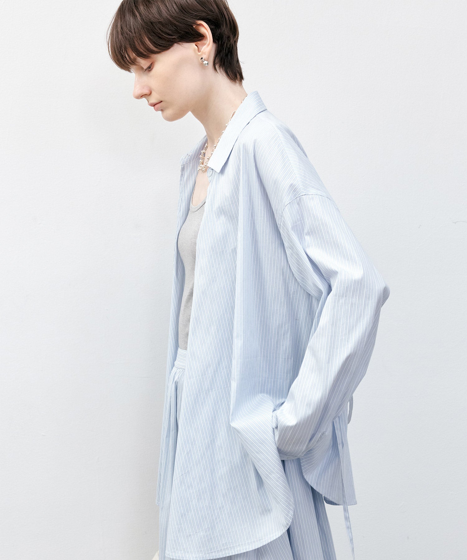 Plaid Asymmetric Shirt