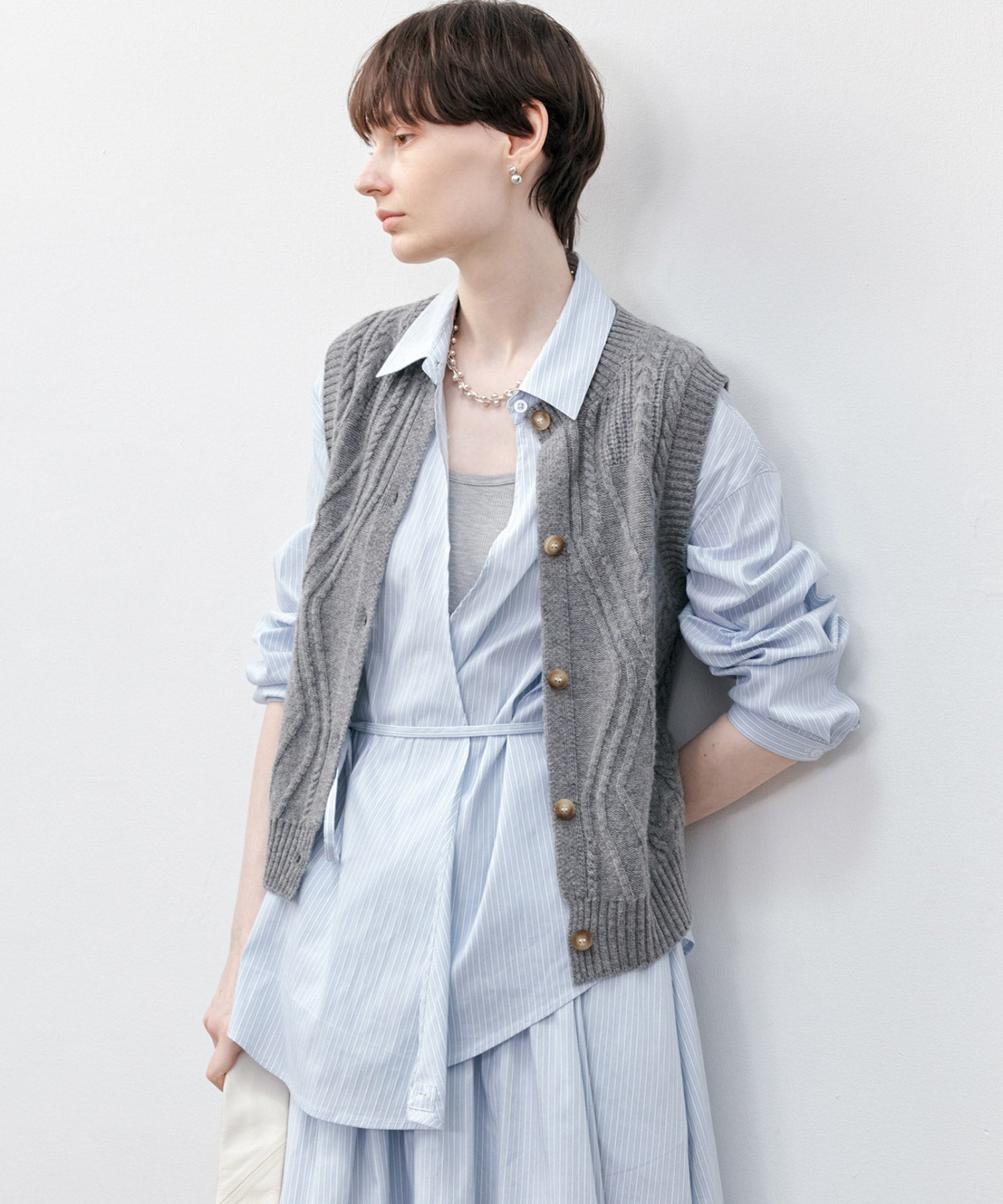Drape String Shirt