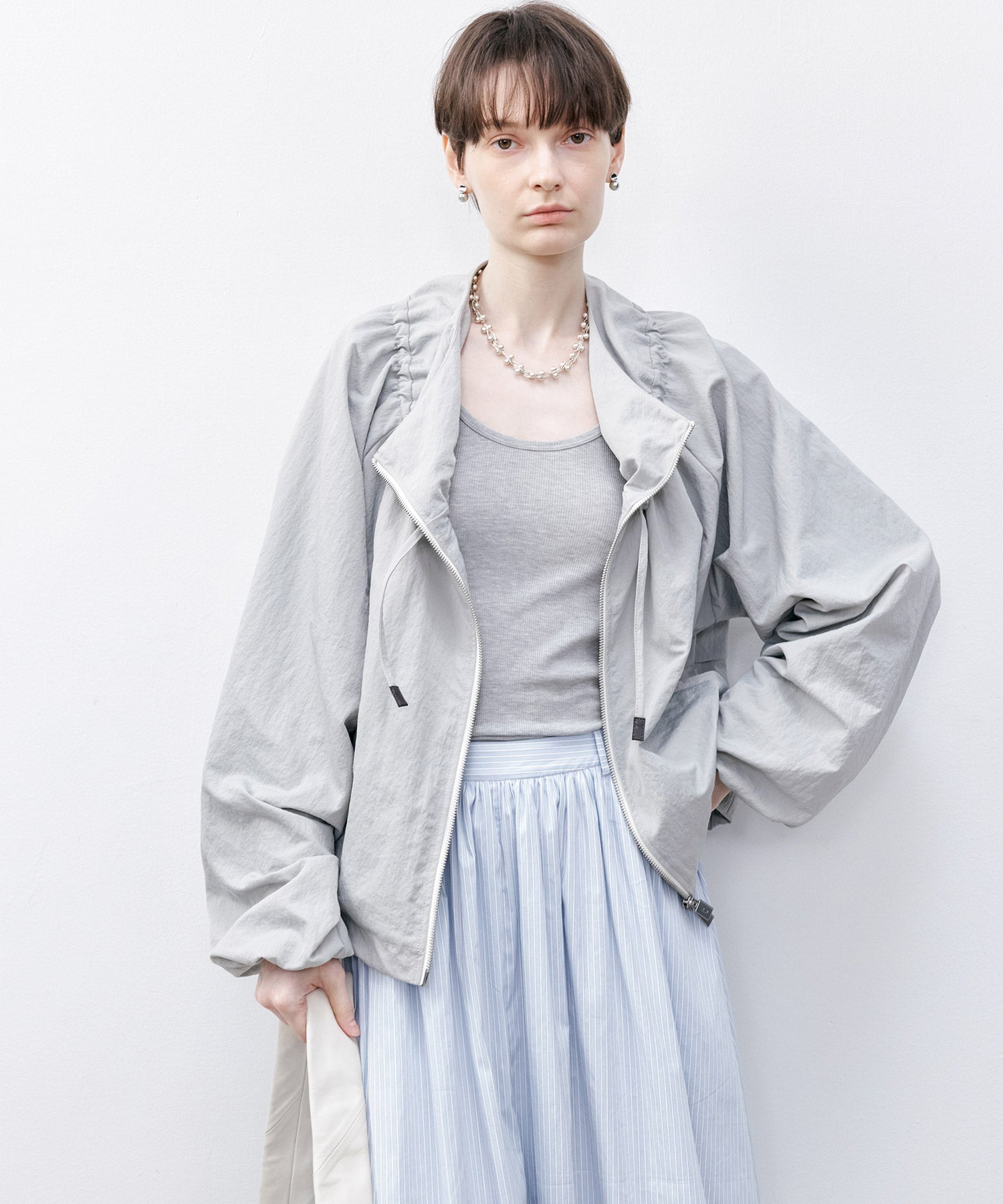 Balloon Collar String Jacket