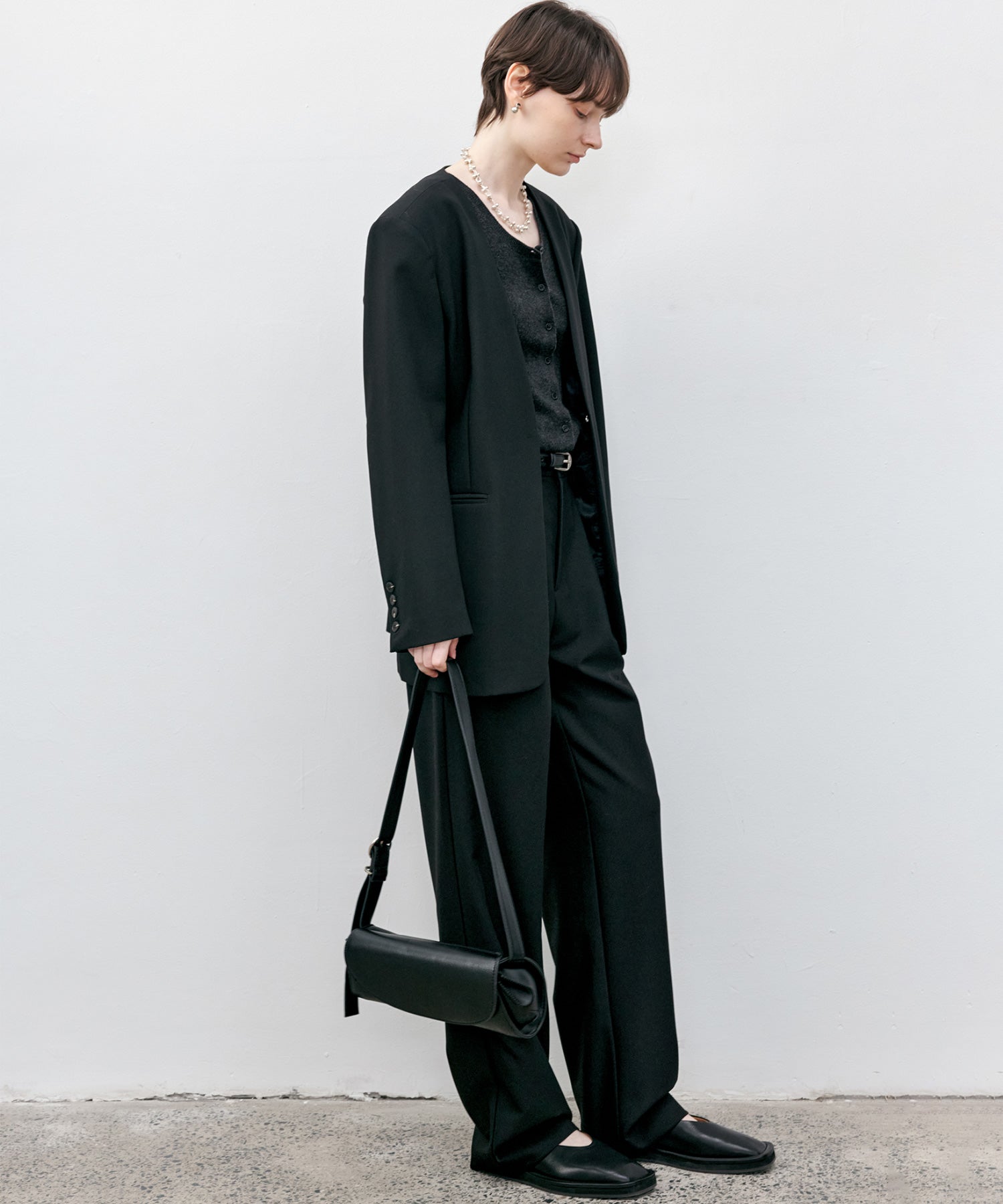 Essential Collarless Jacket