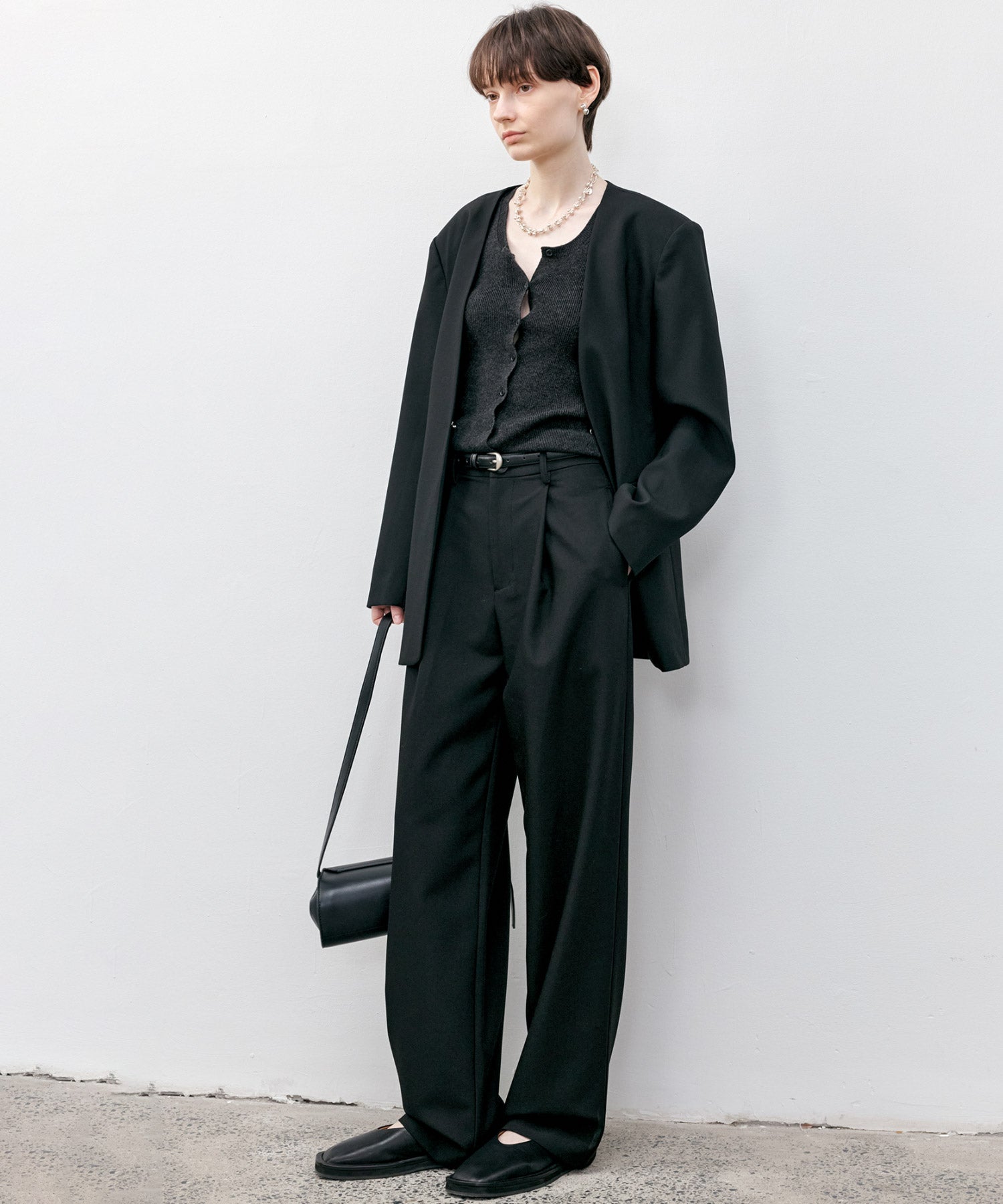 Essential Collarless Jacket