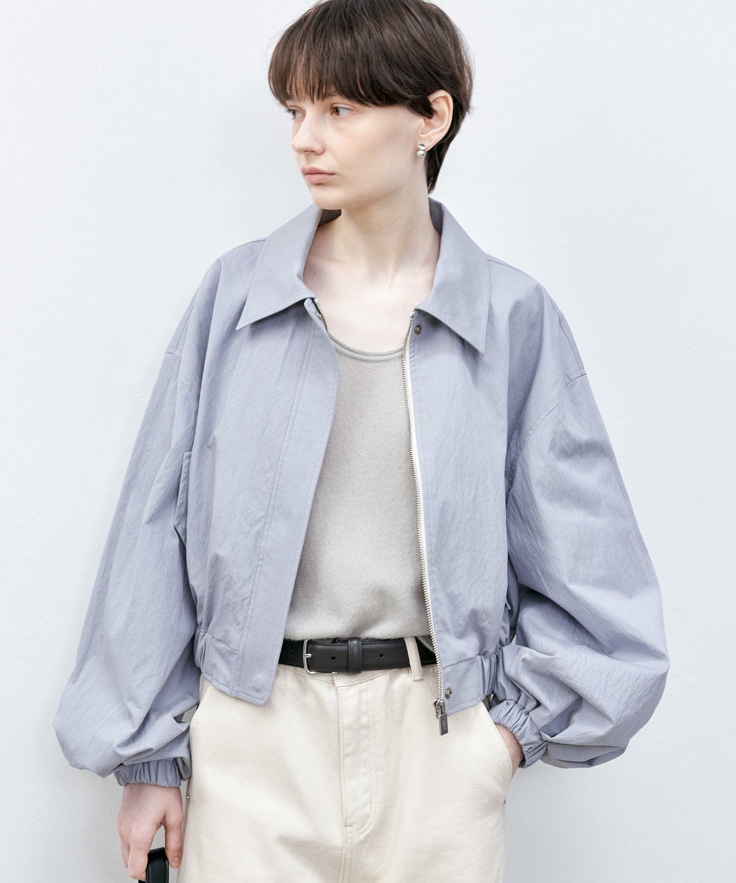 Volume Sleeve Short Jacket