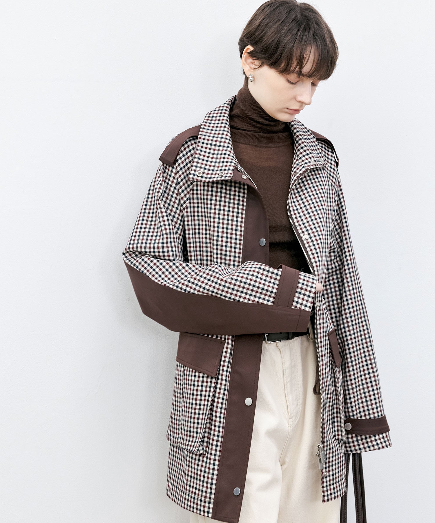 Check Pattern Hunting Jacket