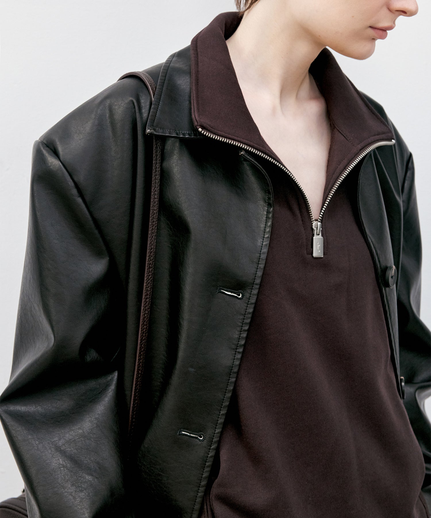 Half-Zip Oversized Pullover