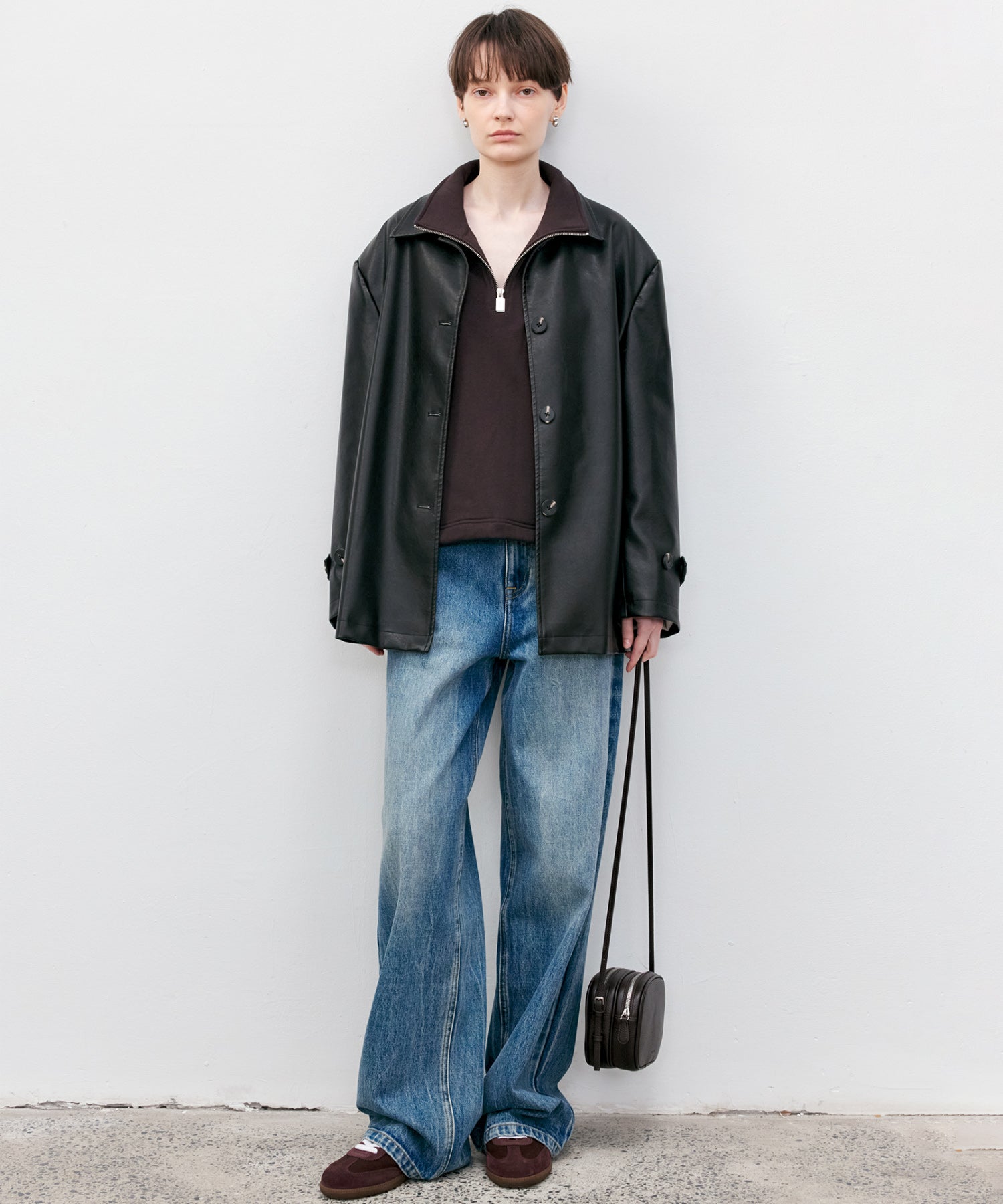 Half-Zip Oversized Pullover