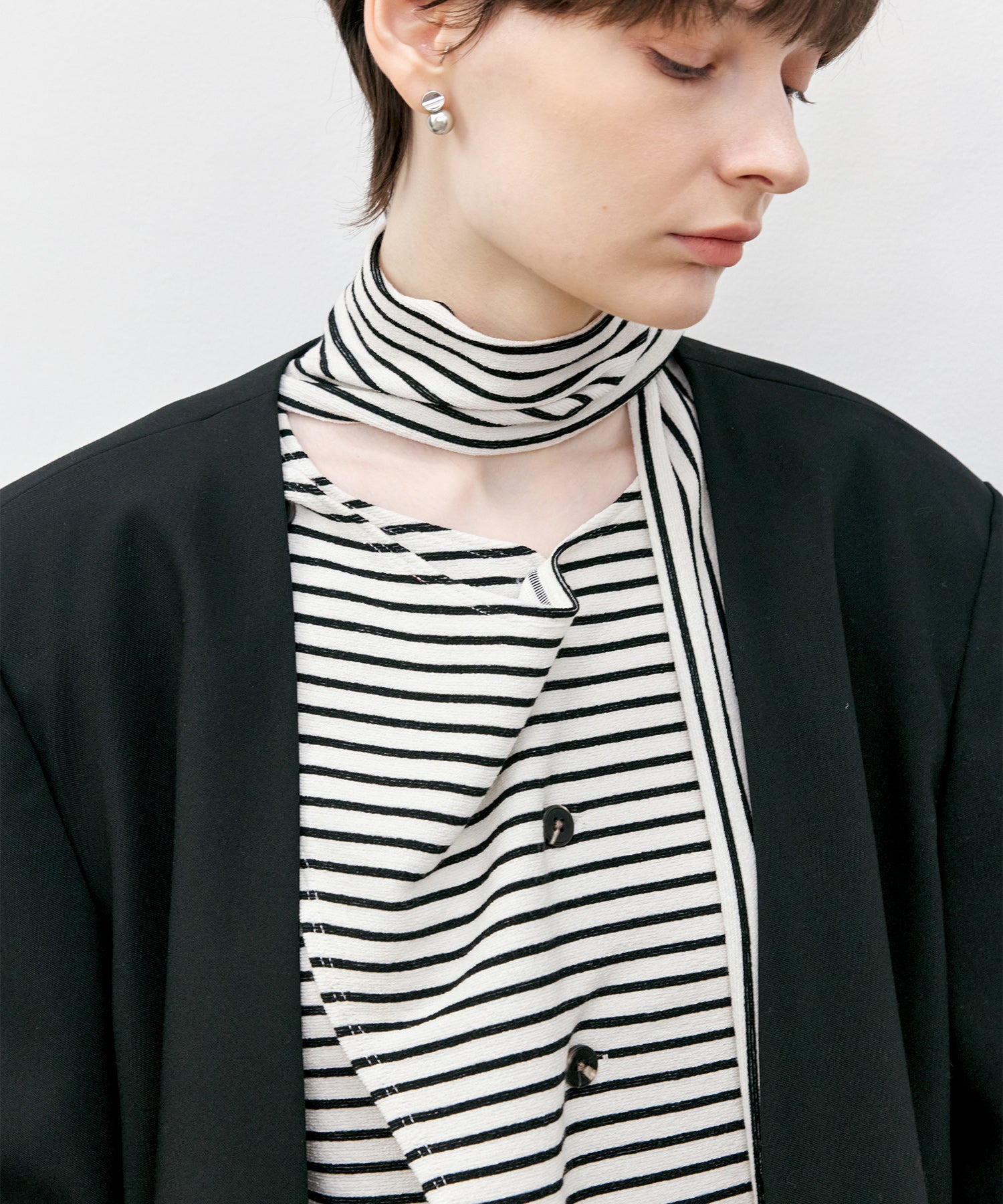Striped Bow-Tie Top