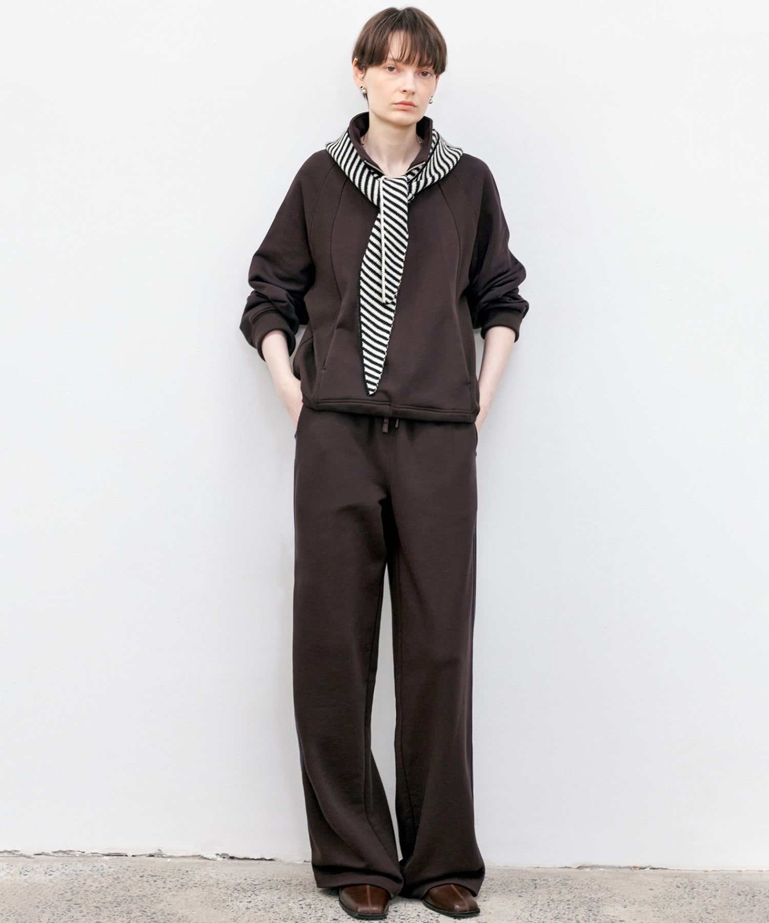 Side Stripe Design Loose Fit Straight Sweatpants