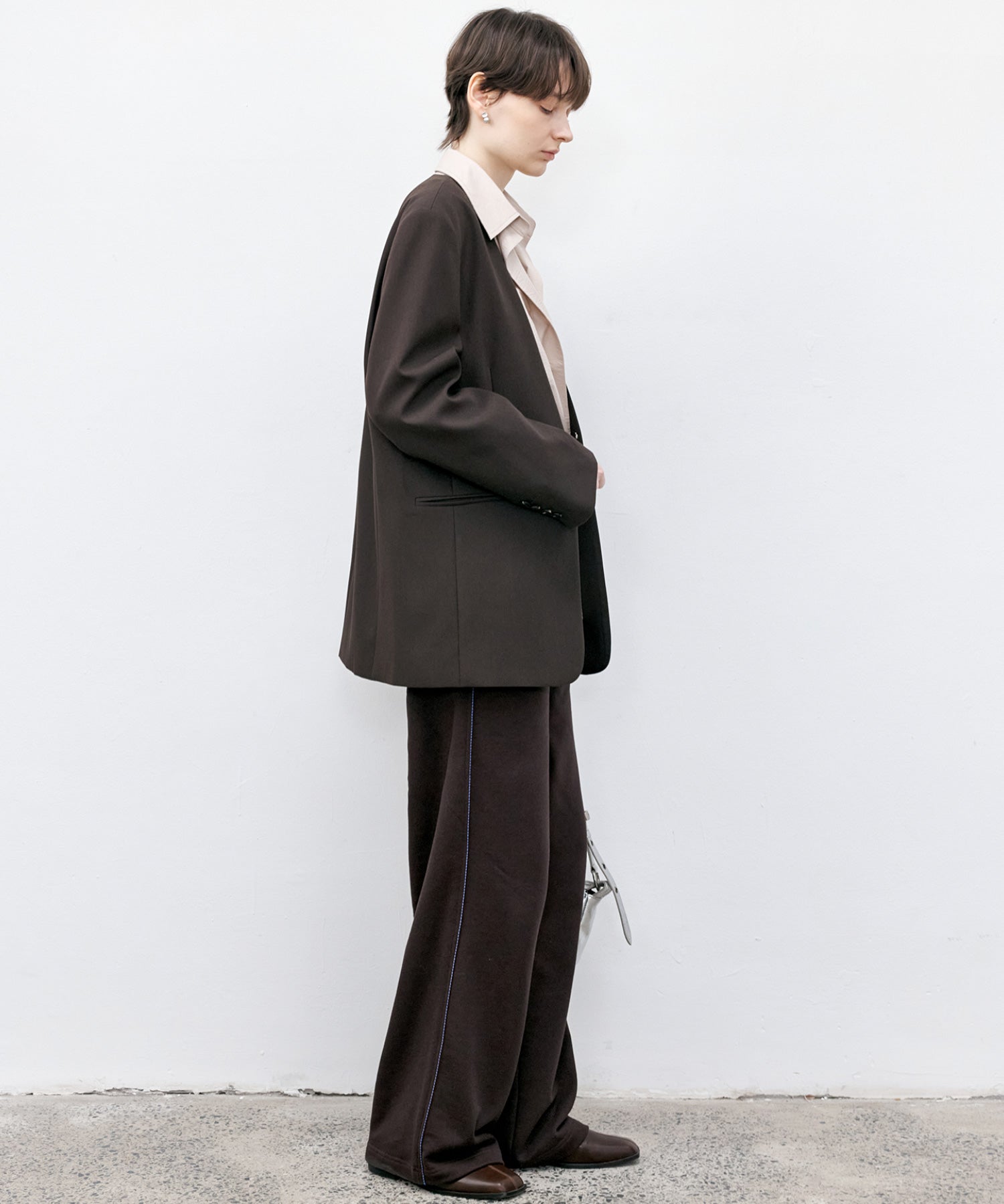 Side Stripe Design Loose Fit Straight Sweatpants