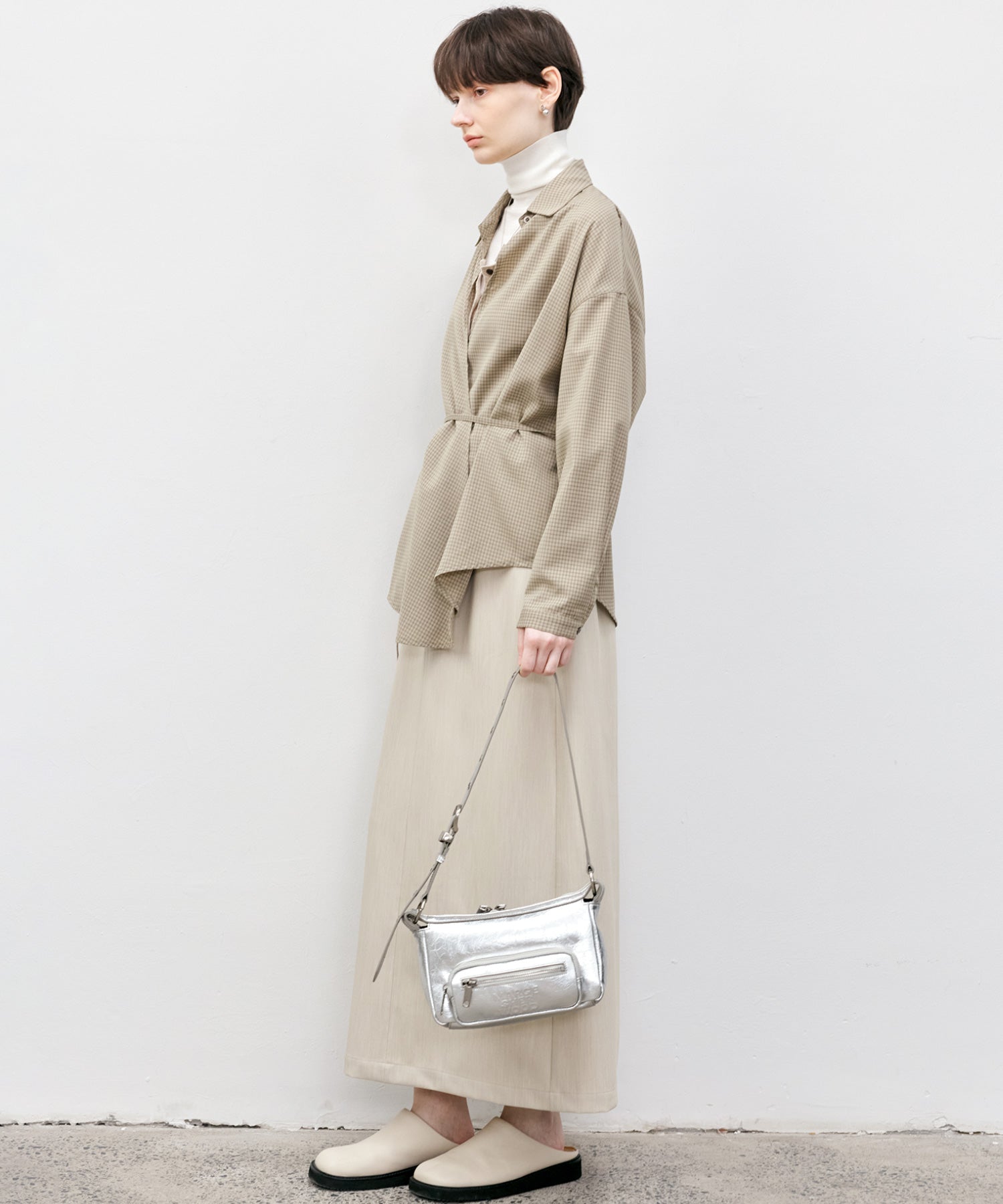 Plaid Asymmetric Shirt