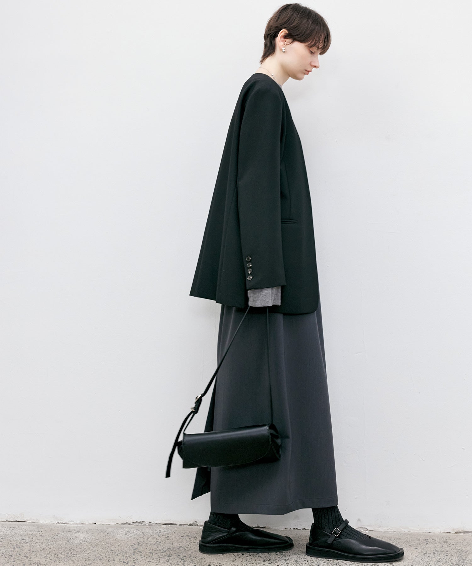 Essential Collarless Jacket