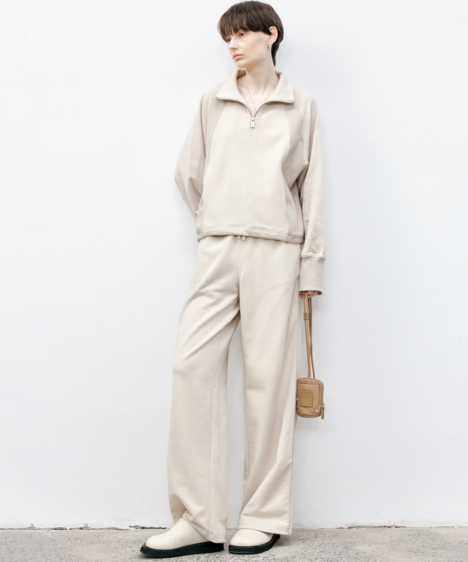 Half-Zip Oversized Pullover