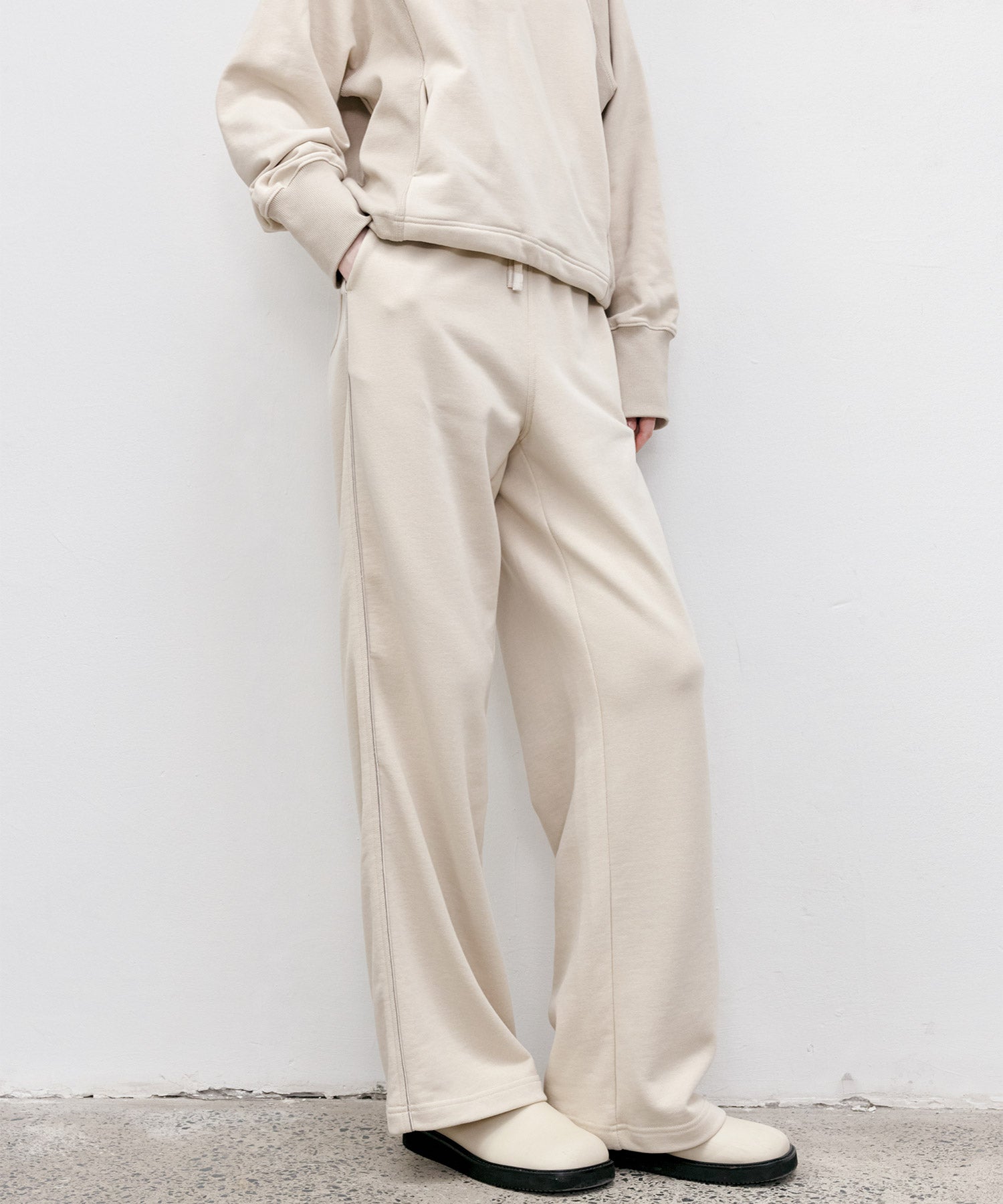 Side Stripe Design Loose Fit Straight Sweatpants