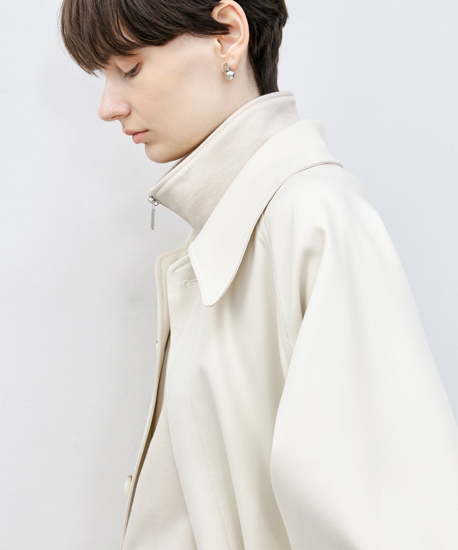 Clean-Cut Longline Coat with Belt – Easy Care Design